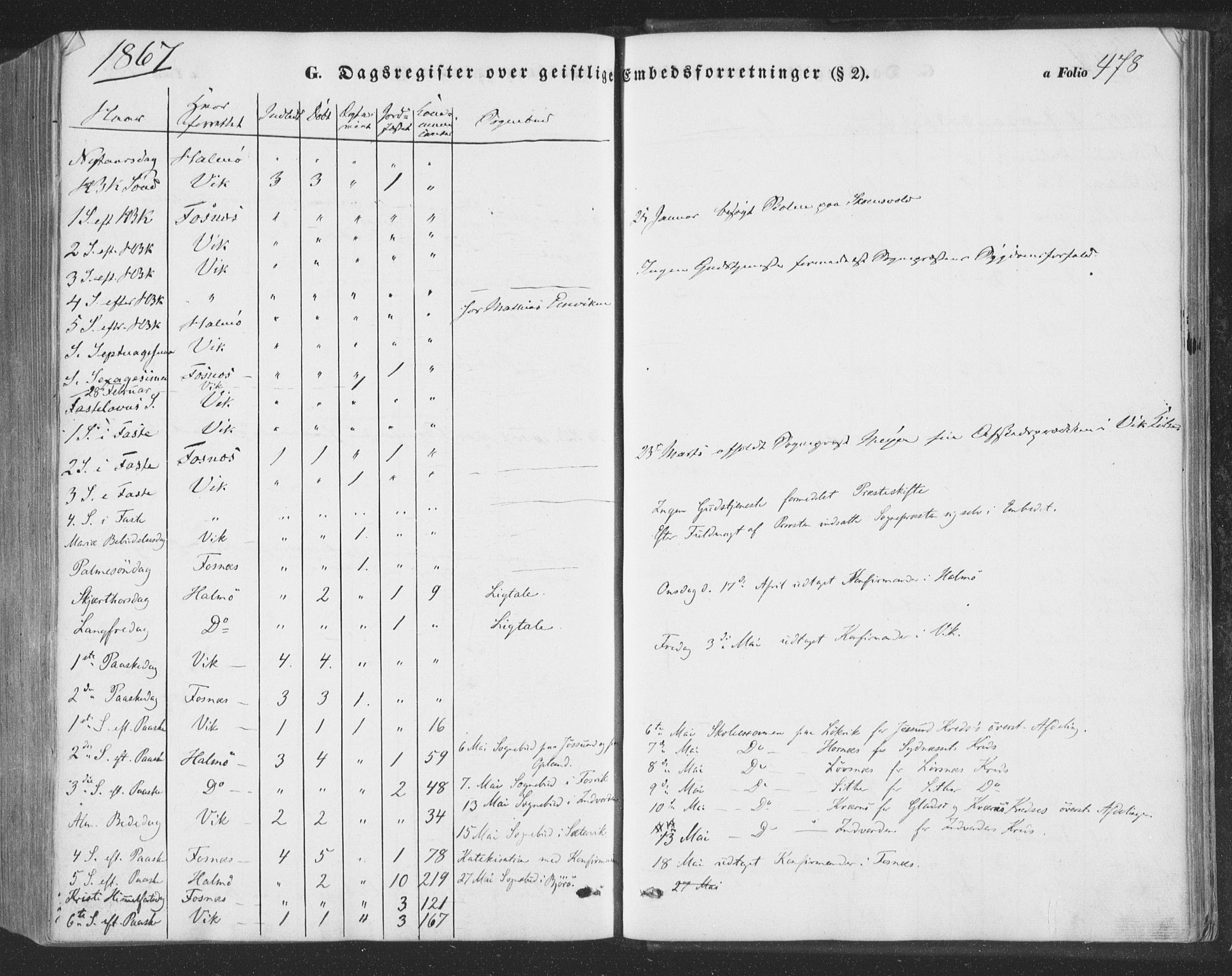 Ministerialprotokoller, klokkerbøker og fødselsregistre - Nord-Trøndelag, SAT/A-1458/773/L0615: Parish register (official) no. 773A06, 1857-1870, p. 478