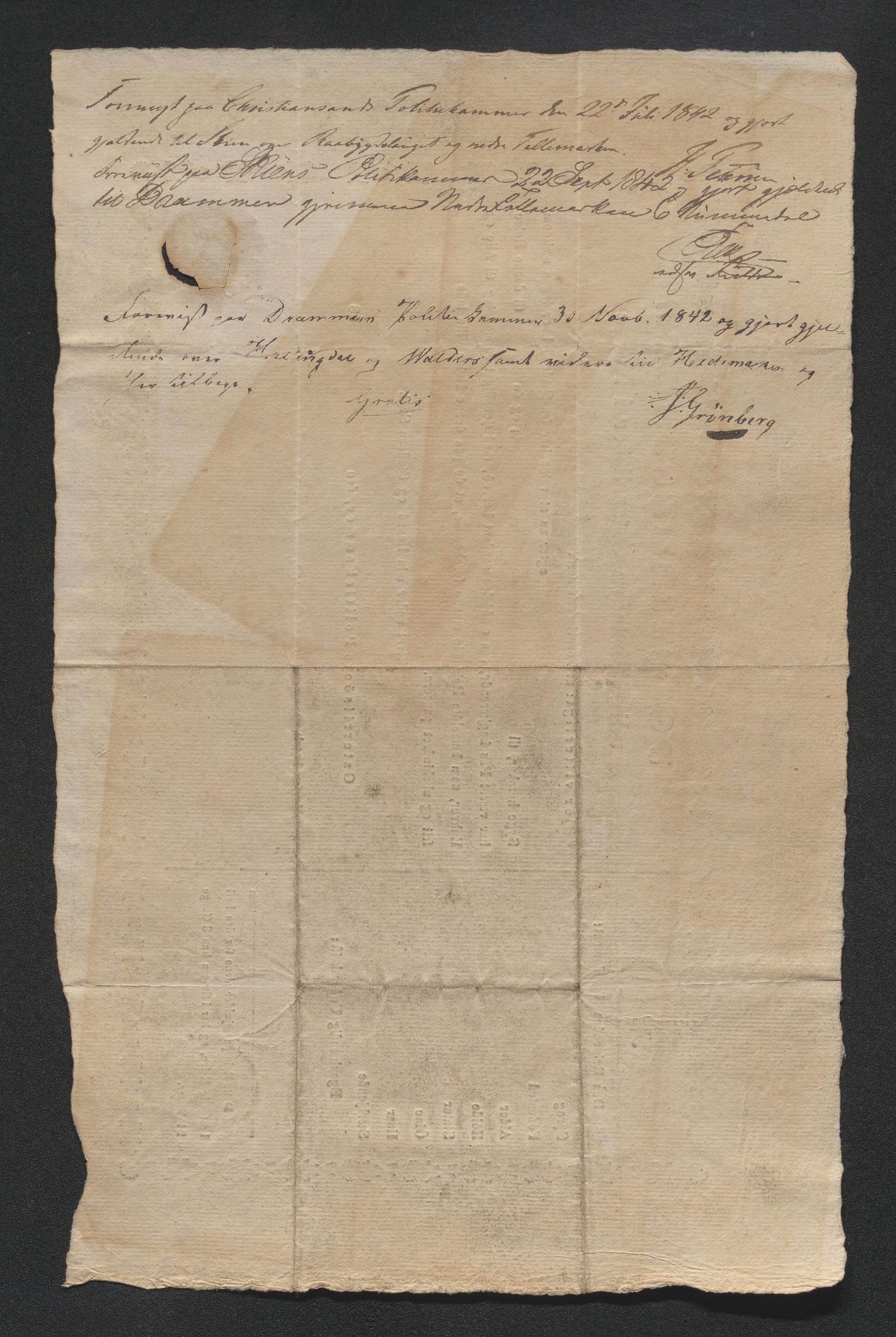 Drammen politikammer, AV/SAKO-A-623/I/Ia/Iab/L0007: Innleverte pass, 1843-1844, p. 34