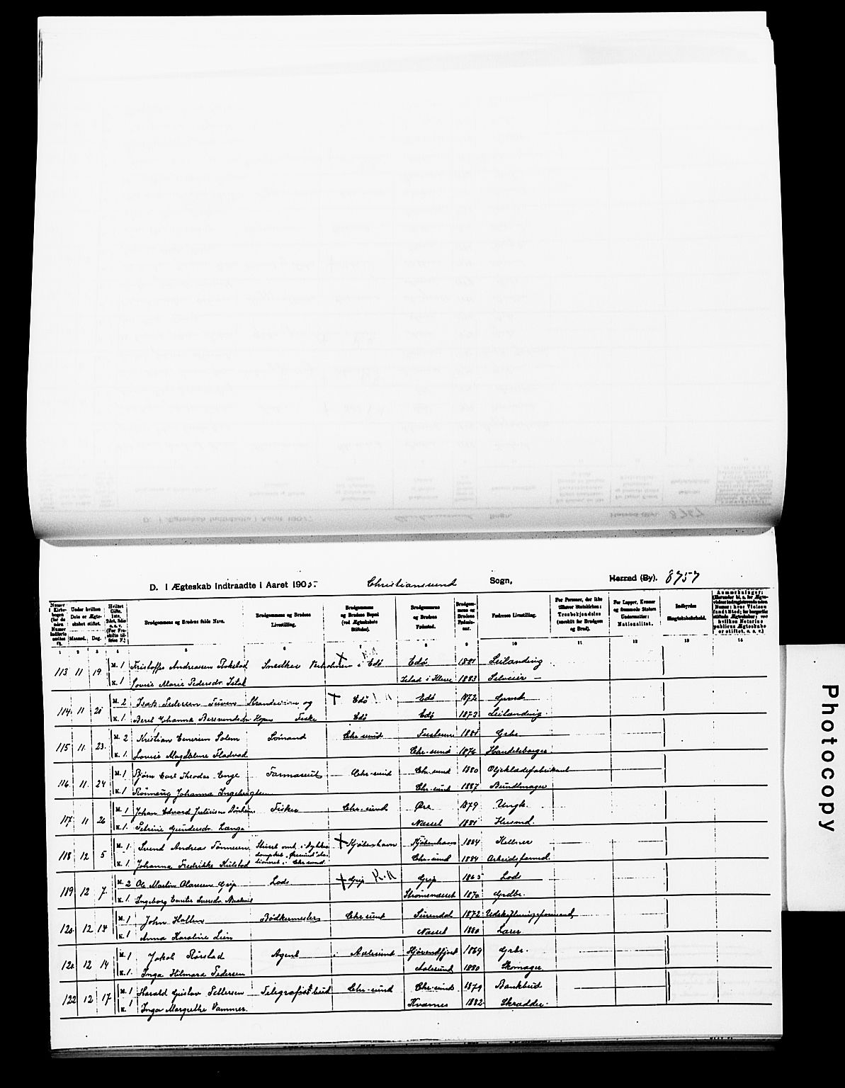 Ministerialprotokoller, klokkerbøker og fødselsregistre - Møre og Romsdal, AV/SAT-A-1454/572/L0859: Parish register (official) no. 572D03, 1903-1916