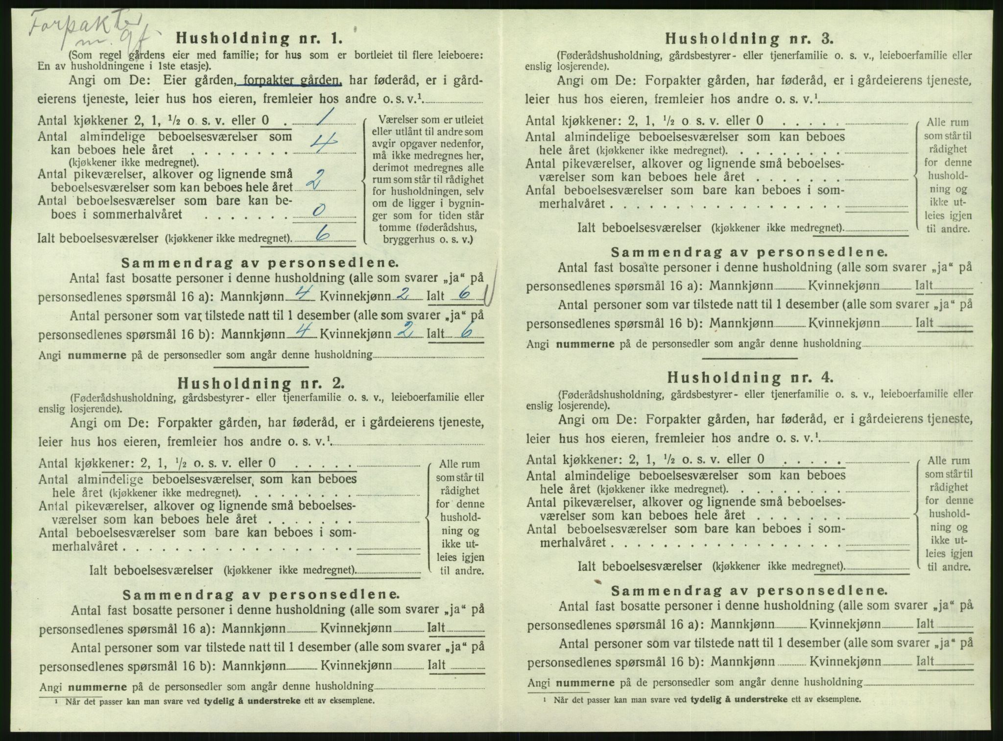 SAT, 1920 census for Korgen, 1920, p. 419