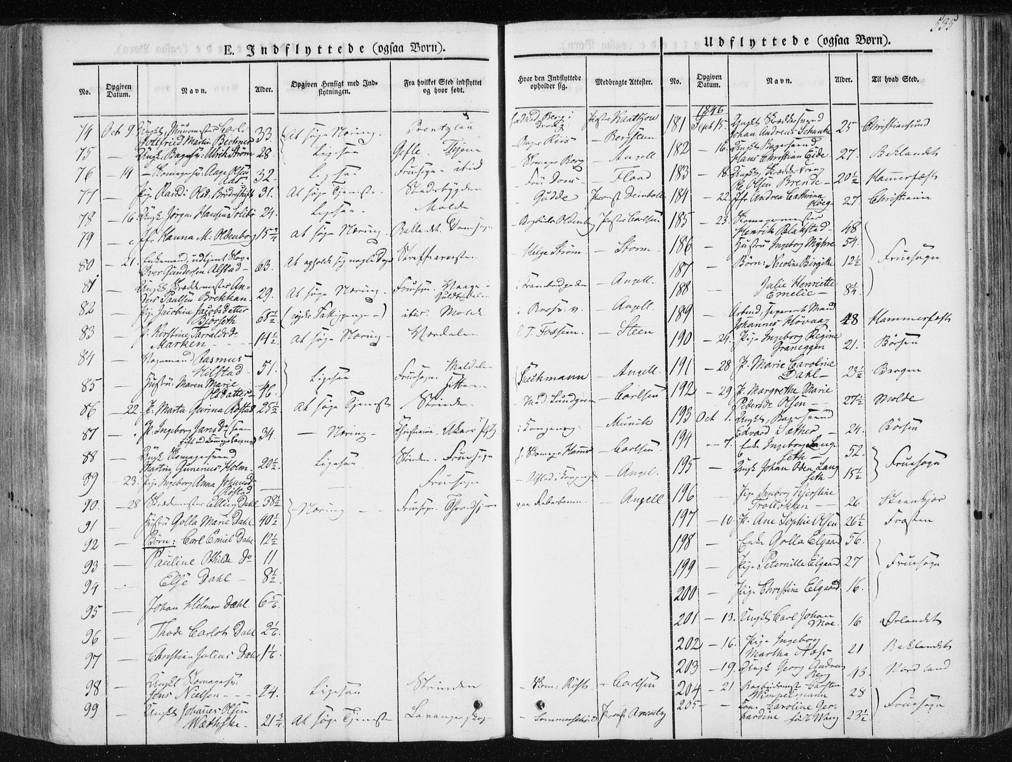 Ministerialprotokoller, klokkerbøker og fødselsregistre - Sør-Trøndelag, AV/SAT-A-1456/601/L0049: Parish register (official) no. 601A17, 1839-1847, p. 535