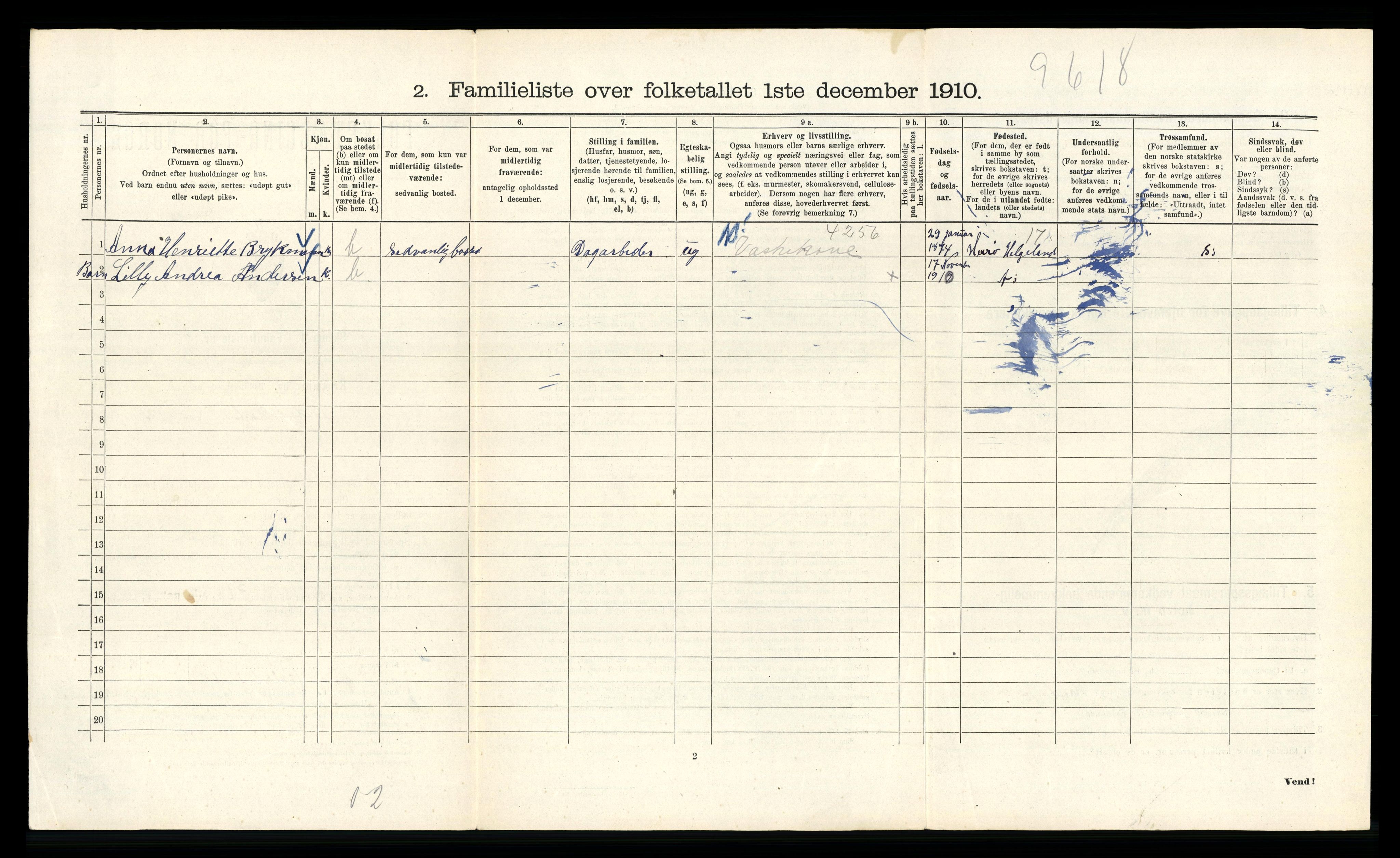 RA, 1910 census for Kristiania, 1910, p. 80568