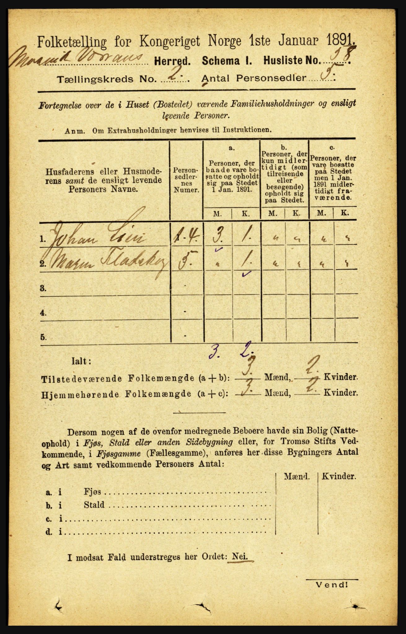 RA, 1891 census for 1723 Mosvik og Verran, 1891, p. 479