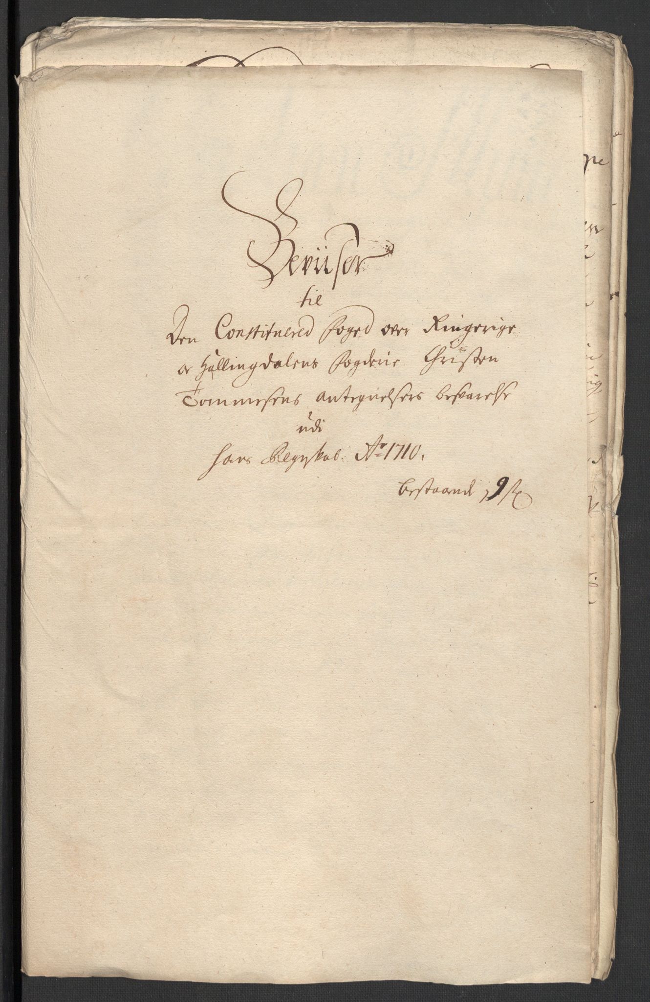 Rentekammeret inntil 1814, Reviderte regnskaper, Fogderegnskap, RA/EA-4092/R23/L1468: Fogderegnskap Ringerike og Hallingdal, 1709-1710, p. 439