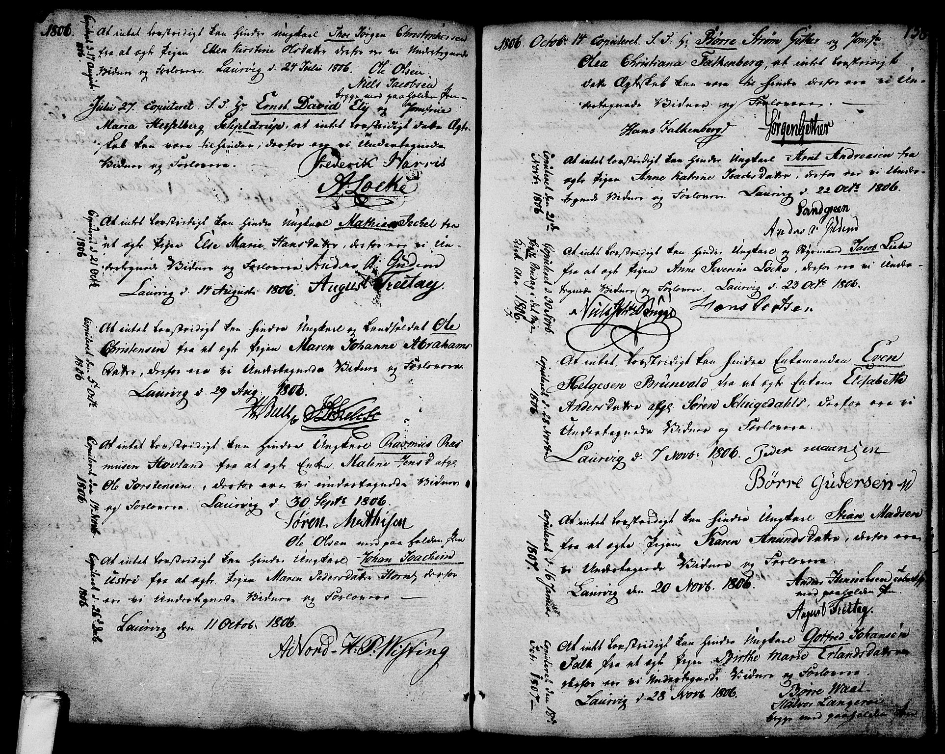 Larvik kirkebøker, SAKO/A-352/G/Ga/L0001: Parish register (copy) no. I 1, 1785-1807, p. 158