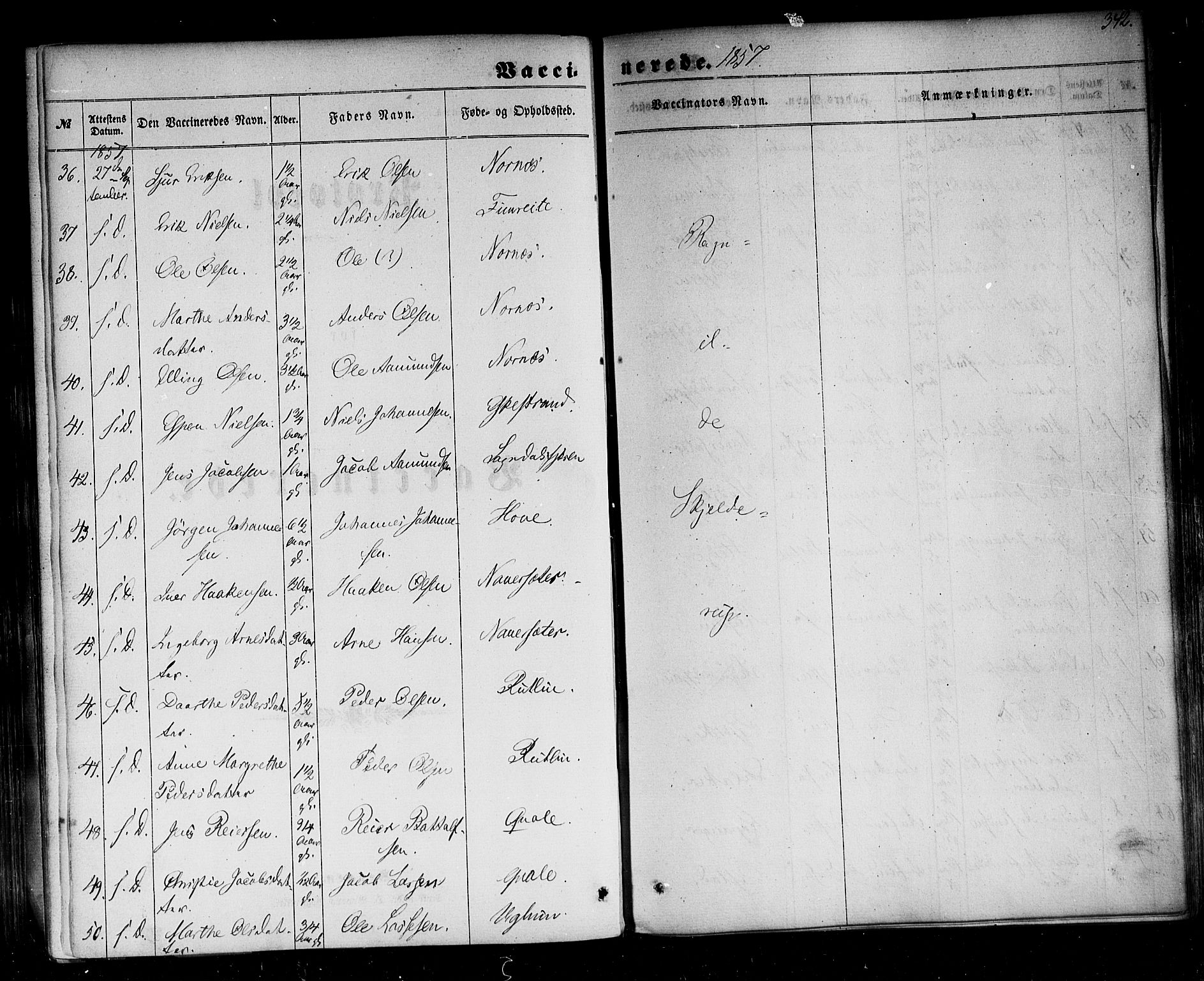 Sogndal sokneprestembete, SAB/A-81301/H/Haa/Haaa/L0013: Parish register (official) no. A 13, 1859-1877, p. 342