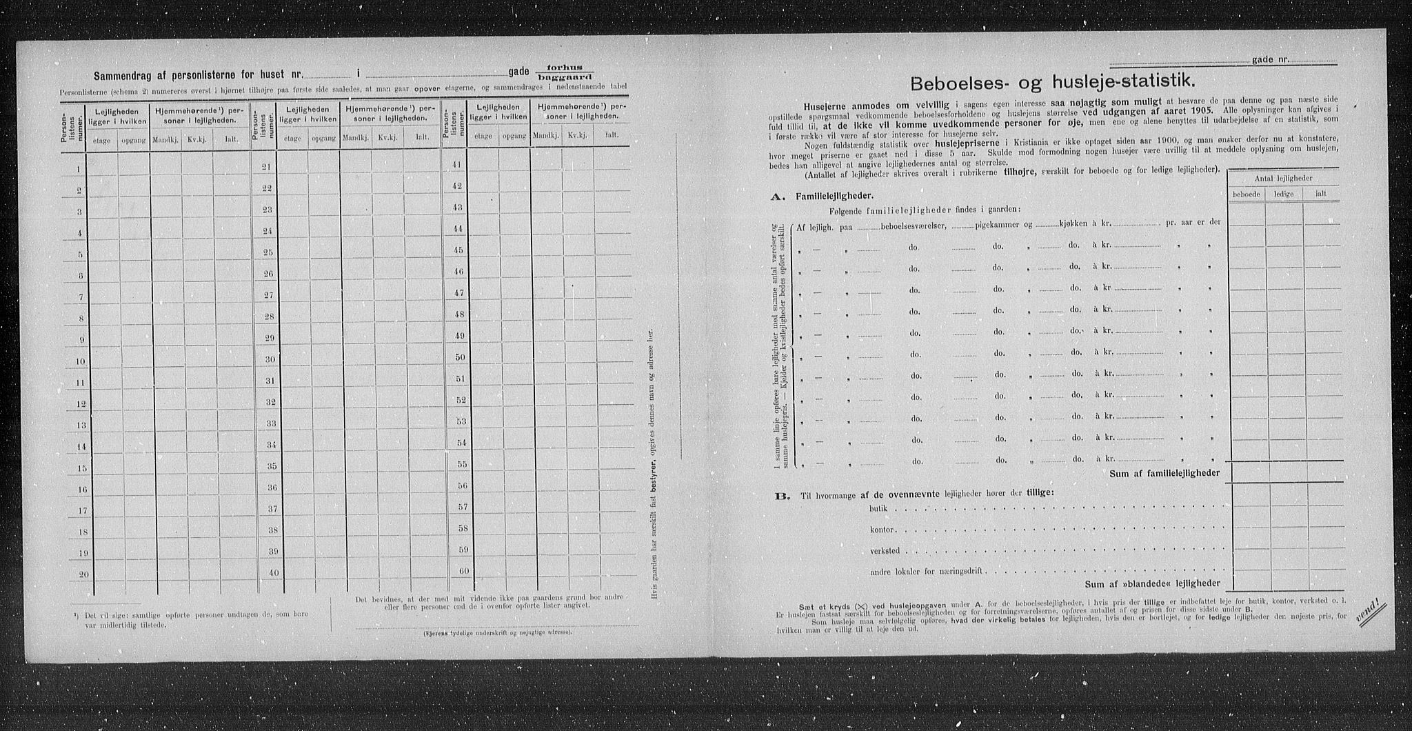 OBA, Municipal Census 1905 for Kristiania, 1905, p. 7959