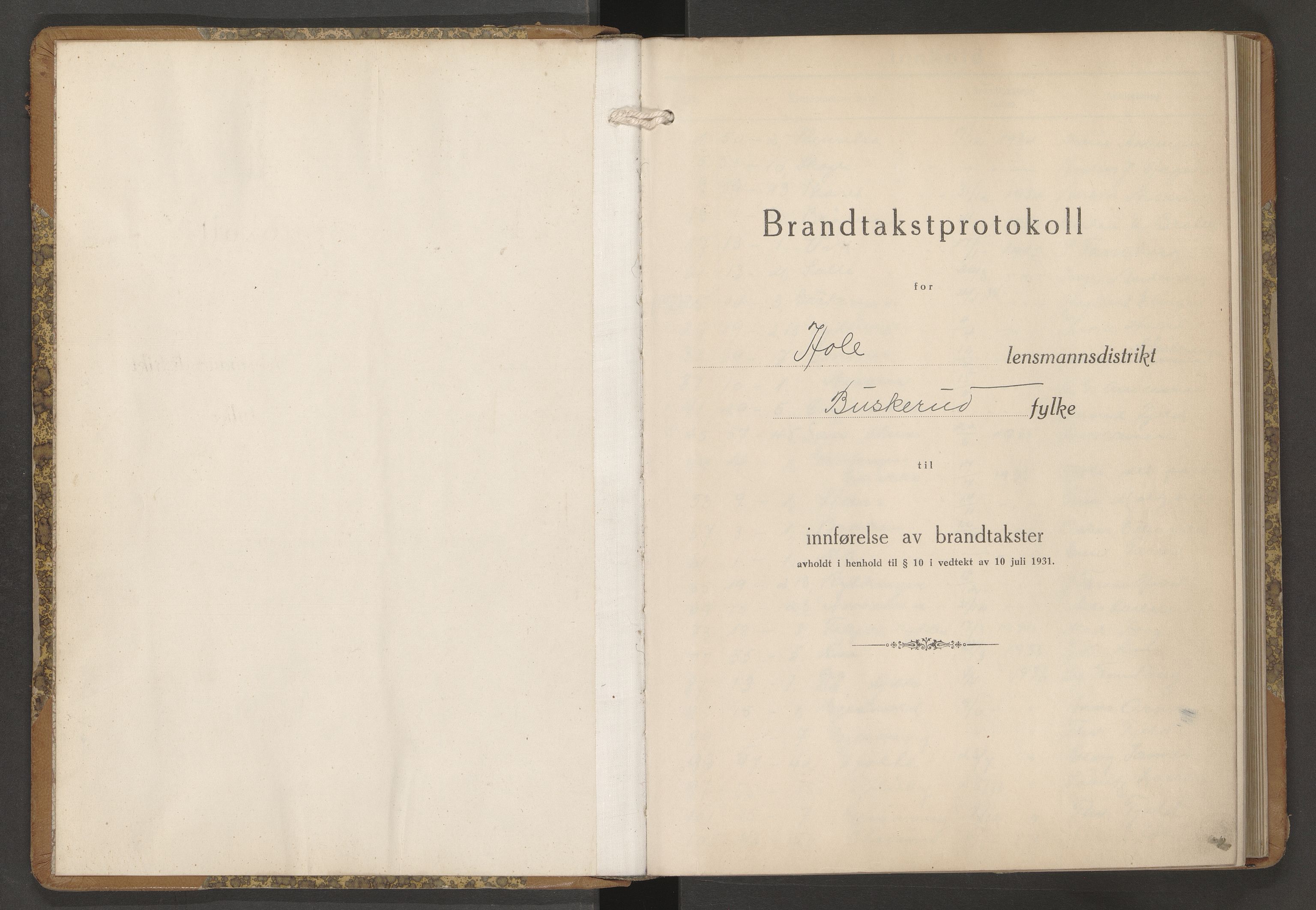 Hole lensmannskontor, AV/SAKO-A-513/Y/Yc/Ycb/L0003: Skjematakstprotokoller, 1934-1945