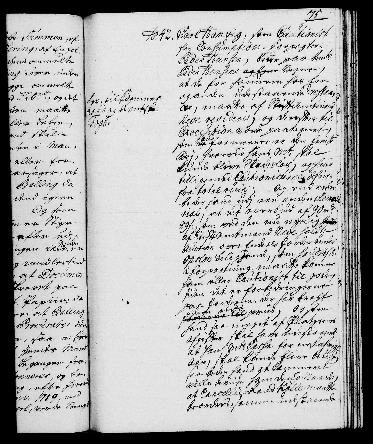 Rentekammeret, Kammerkanselliet, RA/EA-3111/G/Gh/Gha/L0021: Norsk ekstraktmemorialprotokoll (merket RK 53.66), 1739, p. 75