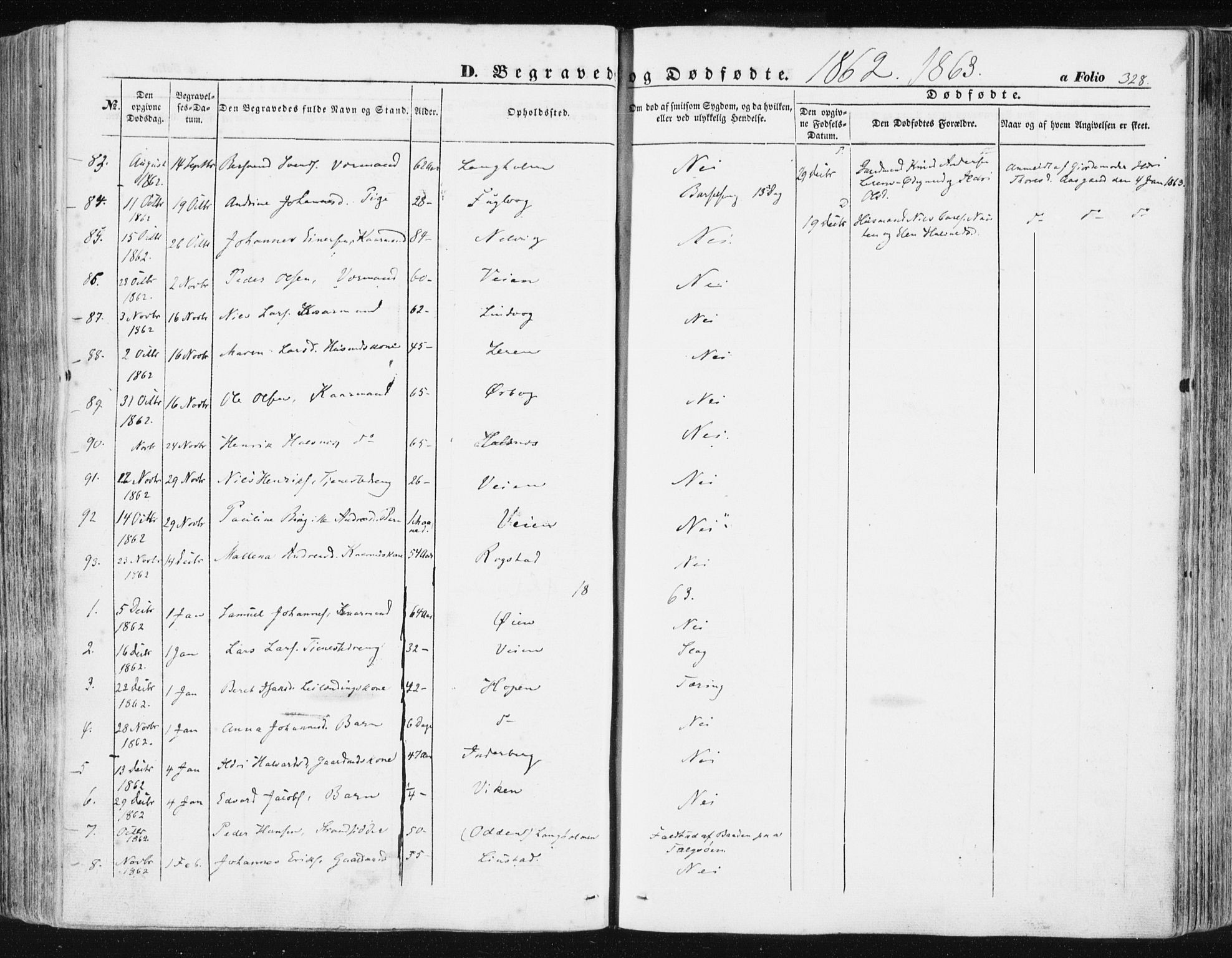 Ministerialprotokoller, klokkerbøker og fødselsregistre - Møre og Romsdal, AV/SAT-A-1454/581/L0937: Parish register (official) no. 581A05, 1853-1872, p. 328