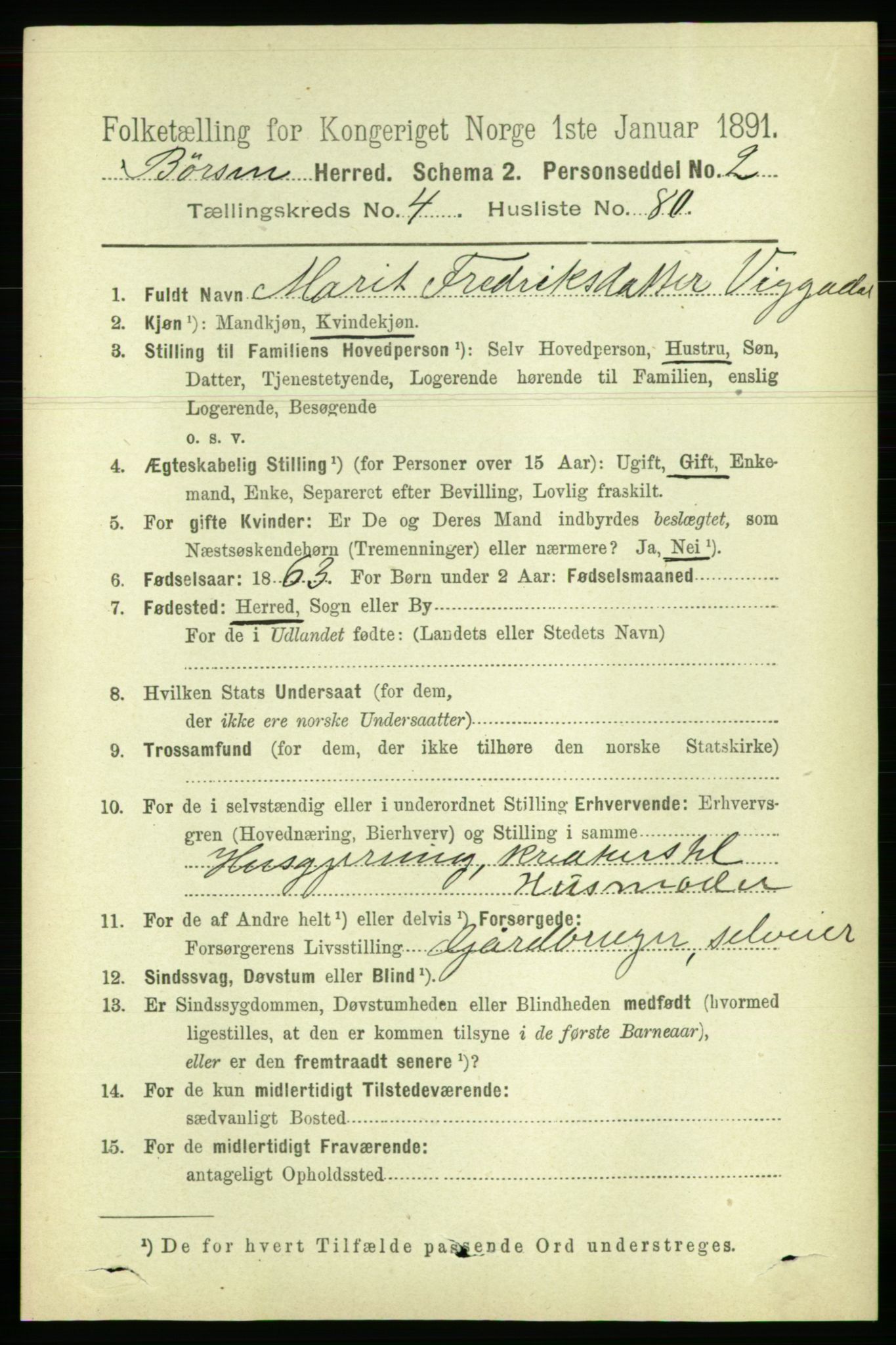 RA, 1891 census for 1658 Børsa, 1891, p. 1912