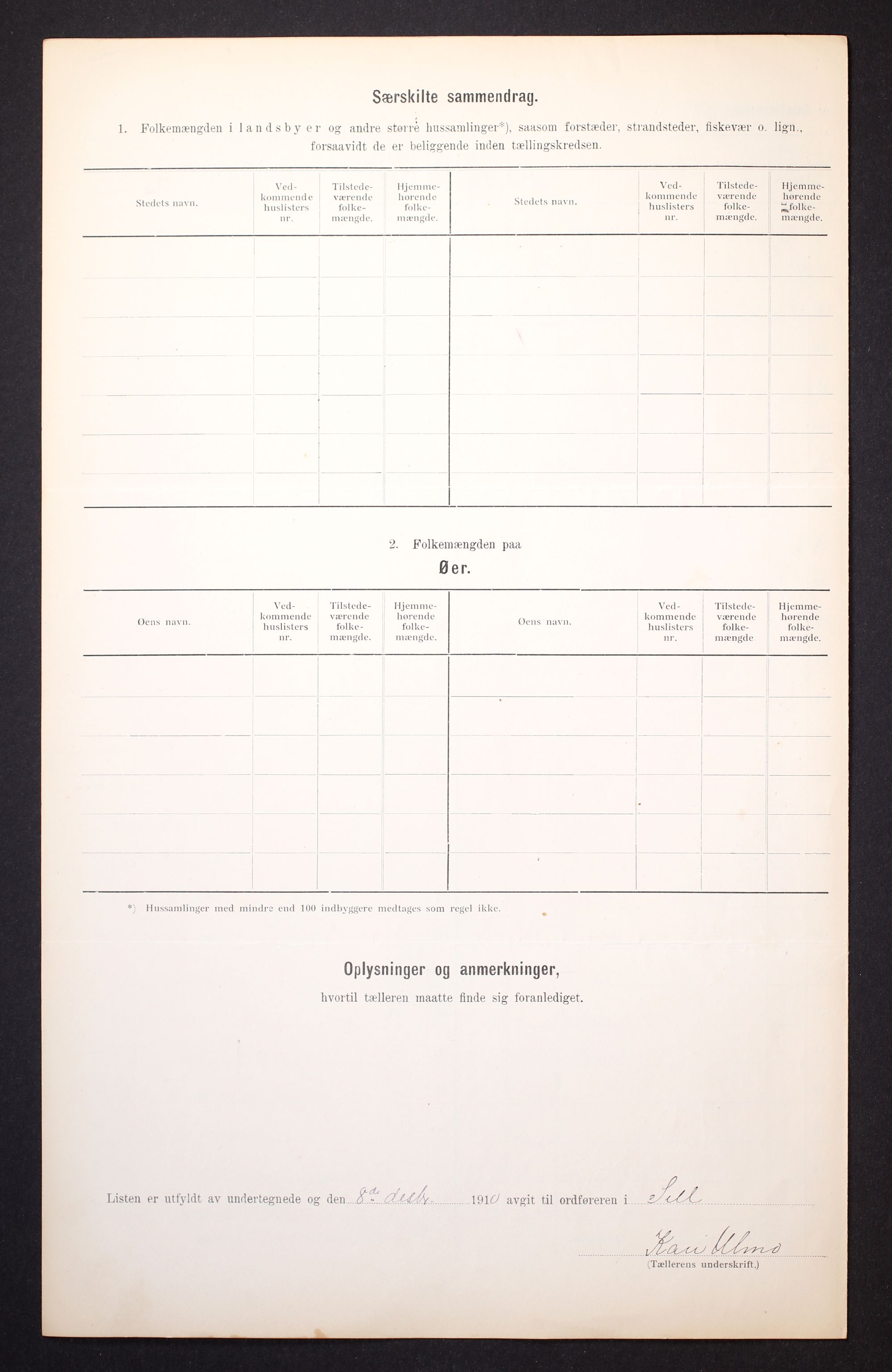 RA, 1910 census for Sel, 1910, p. 9