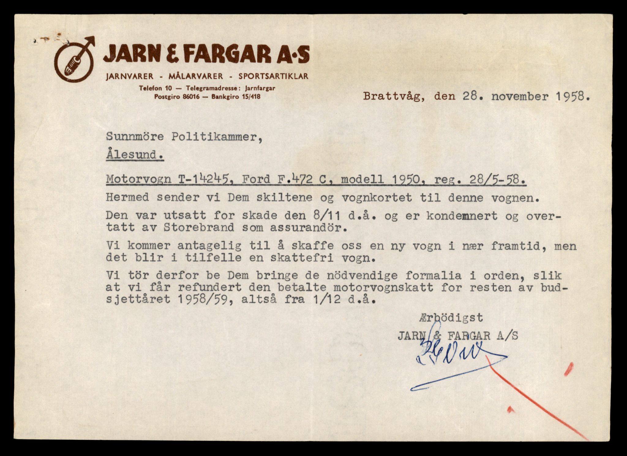 Møre og Romsdal vegkontor - Ålesund trafikkstasjon, AV/SAT-A-4099/F/Fe/L0044: Registreringskort for kjøretøy T 14205 - T 14319, 1927-1998, p. 1192