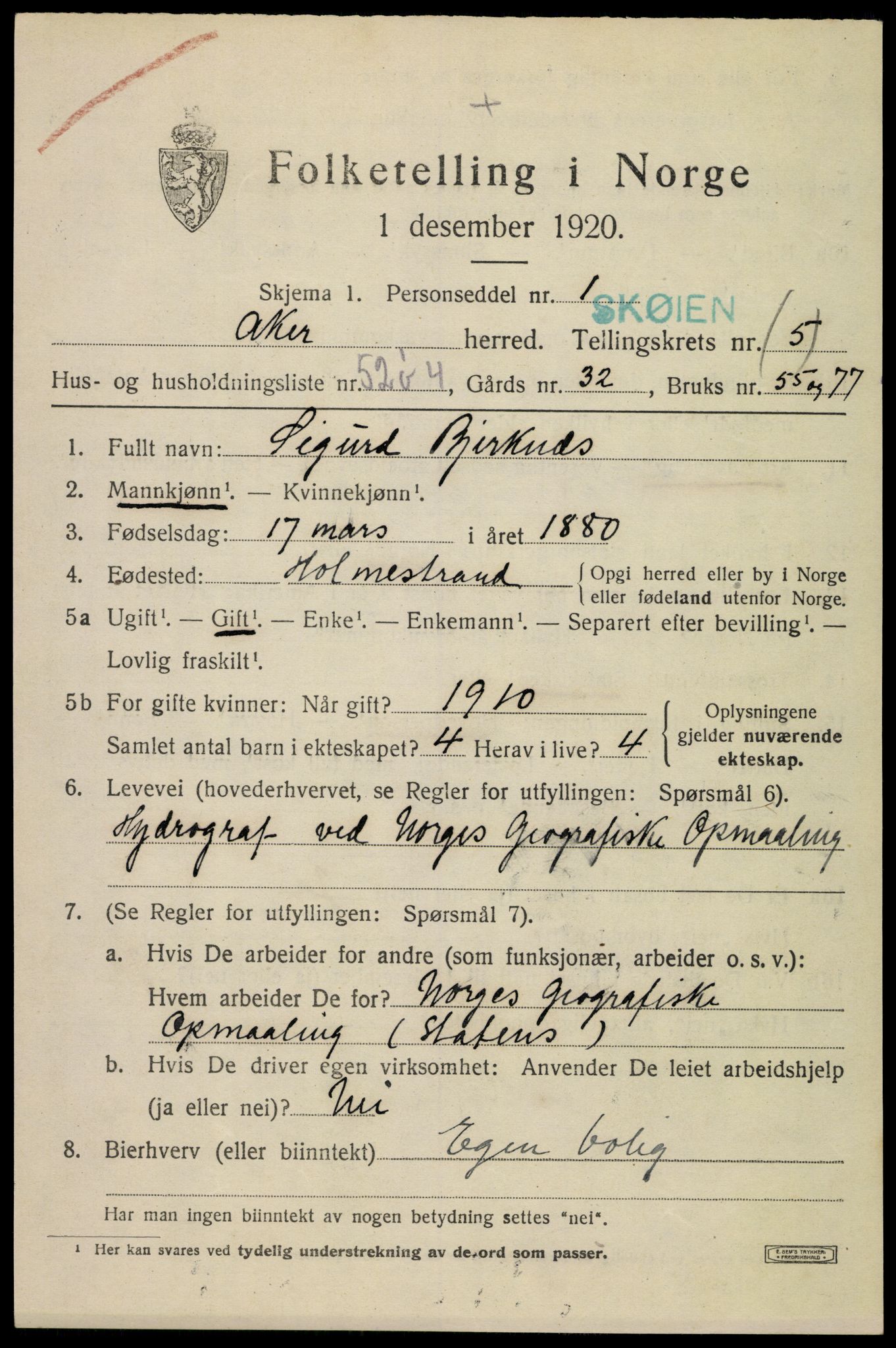 SAO, 1920 census for Aker, 1920, p. 30118