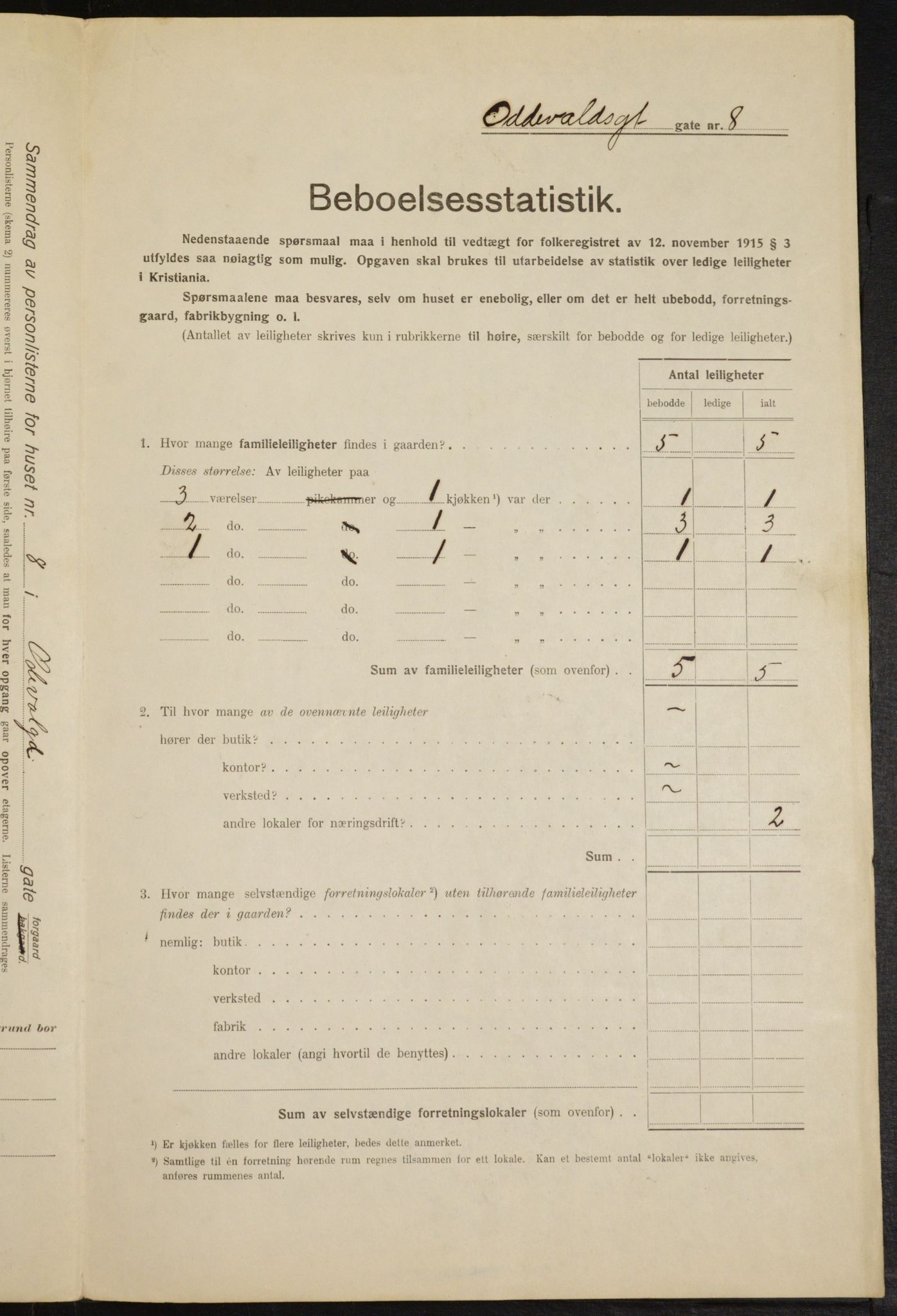 OBA, Municipal Census 1916 for Kristiania, 1916, p. 76246