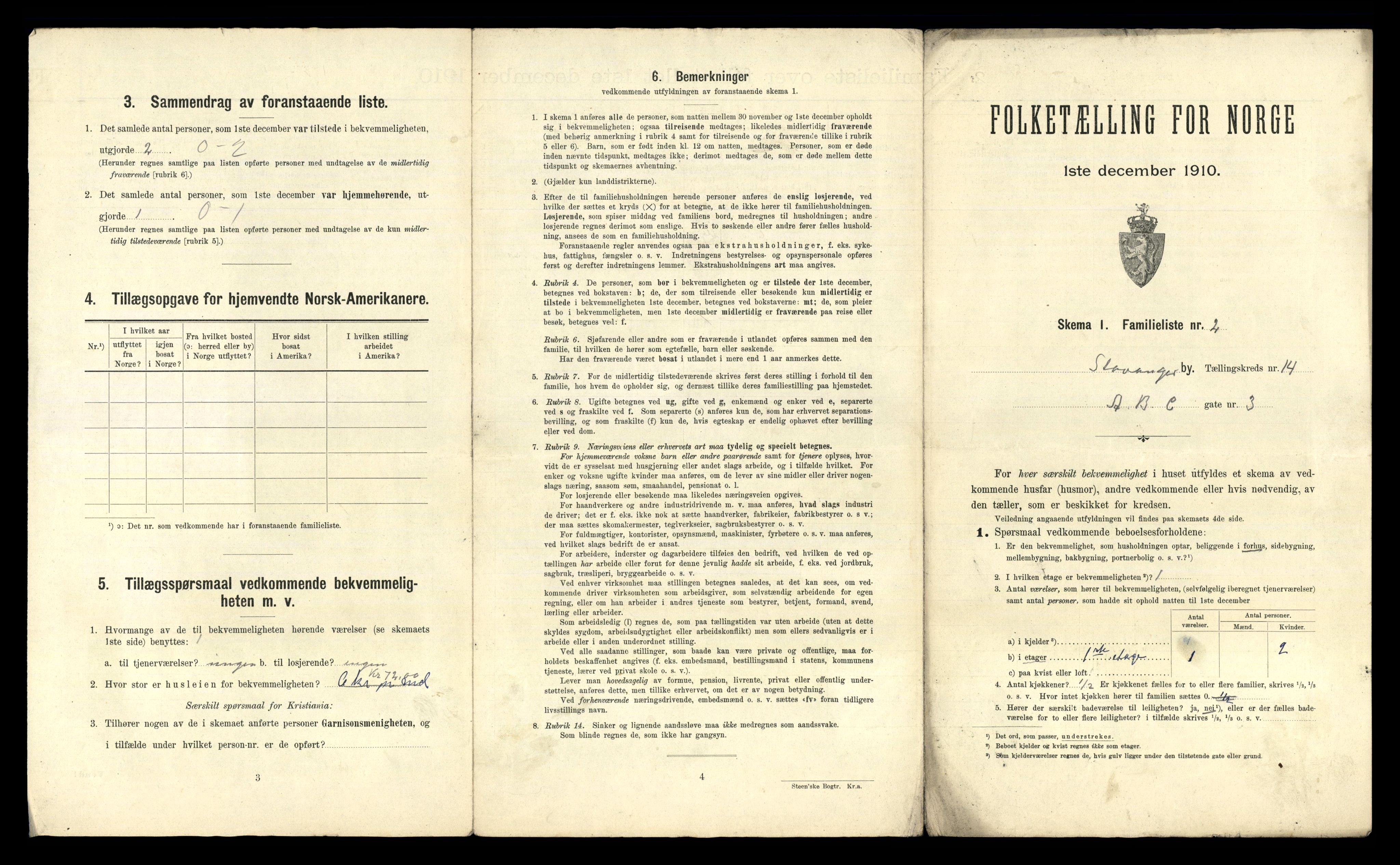 RA, 1910 census for Stavanger, 1910, p. 8506