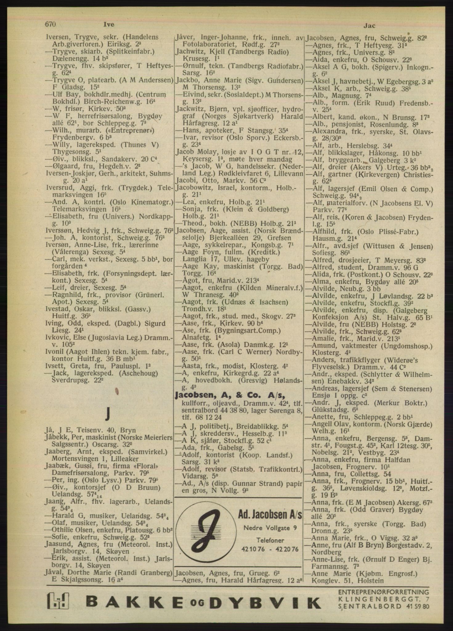 Kristiania/Oslo adressebok, PUBL/-, 1949, p. 670