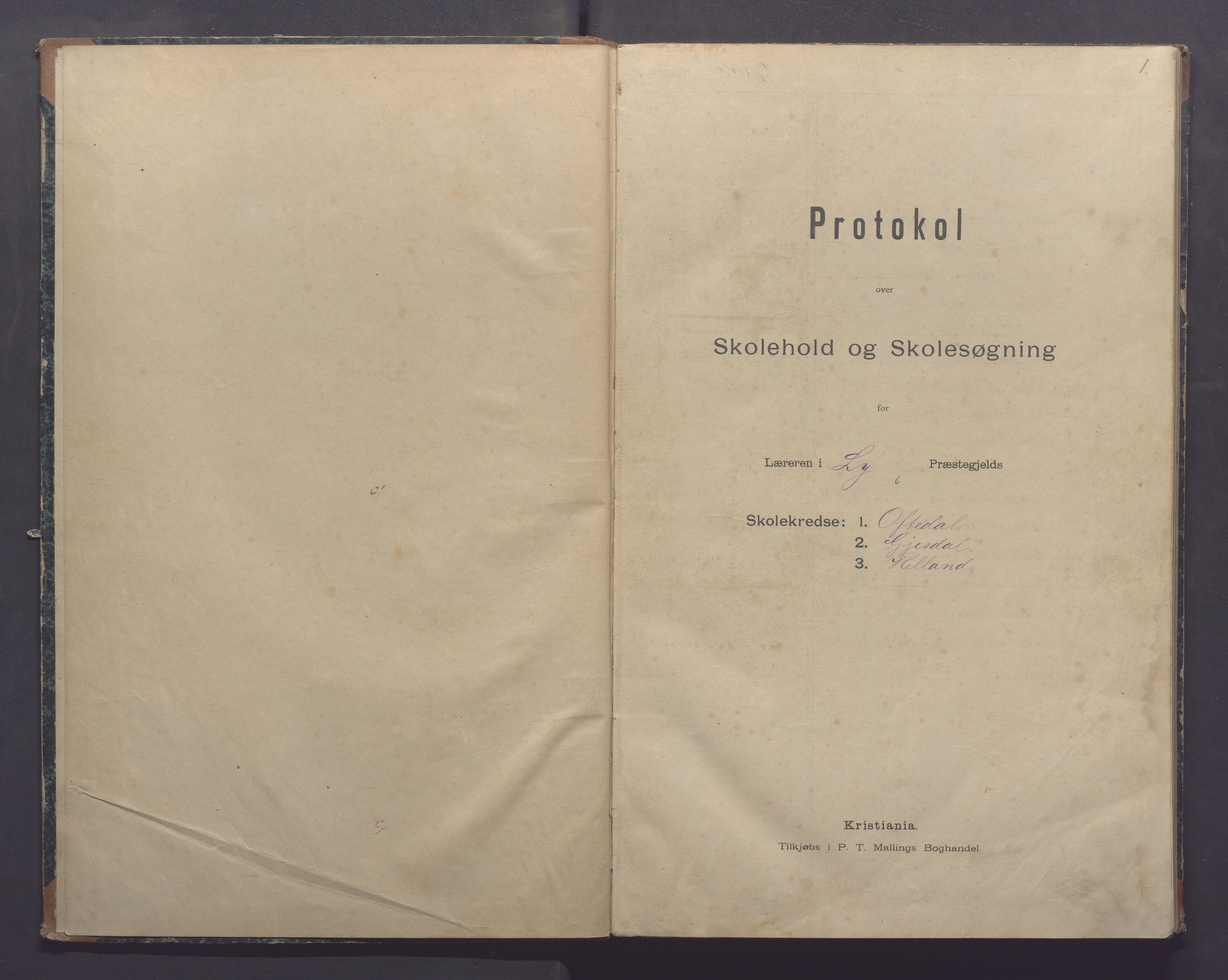 Gjesdal kommune - Oftedal skole, IKAR/K-101392/H/L0002: Skoleprotokoll, 1882-1891