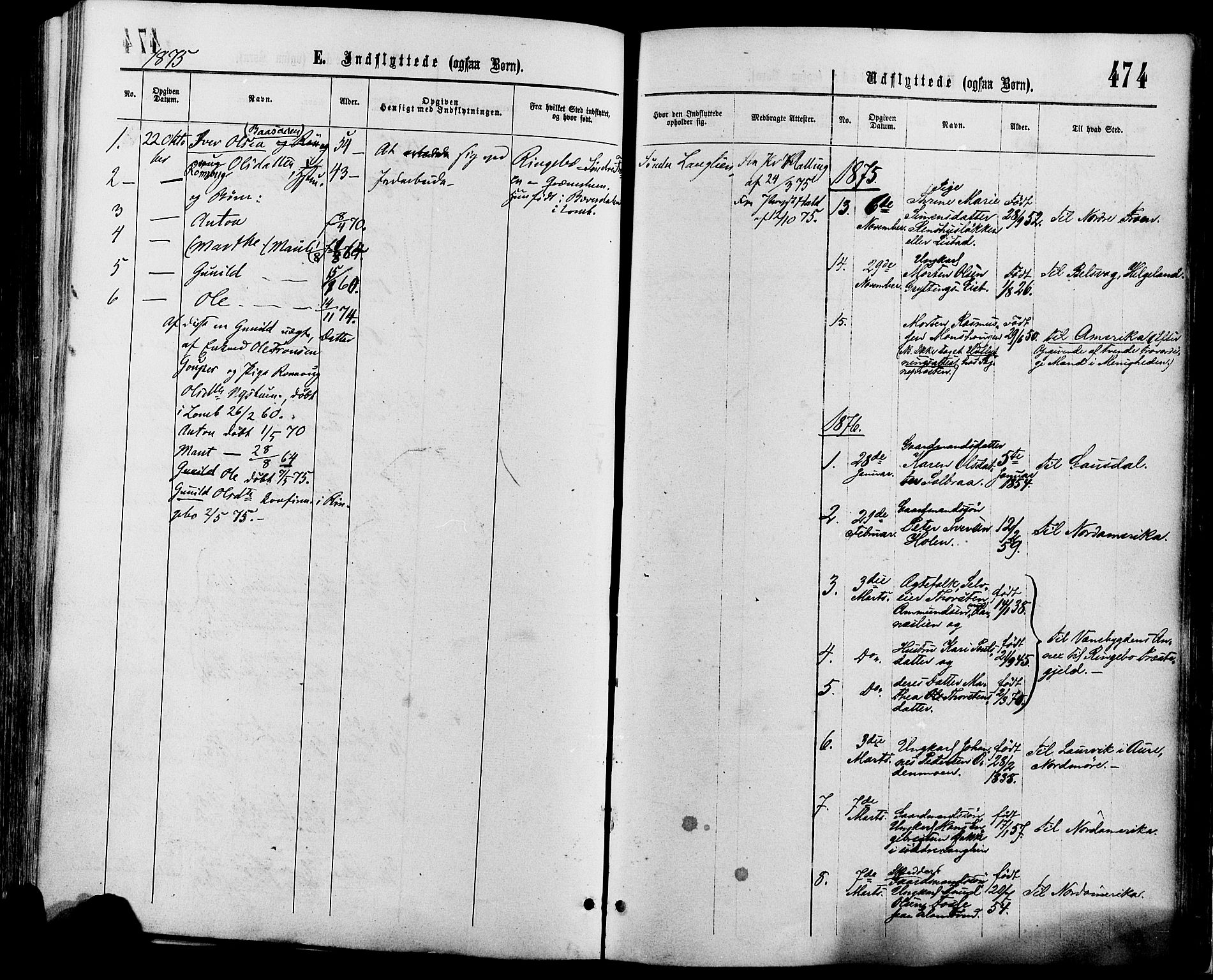 Sør-Fron prestekontor, AV/SAH-PREST-010/H/Ha/Haa/L0002: Parish register (official) no. 2, 1864-1880, p. 474
