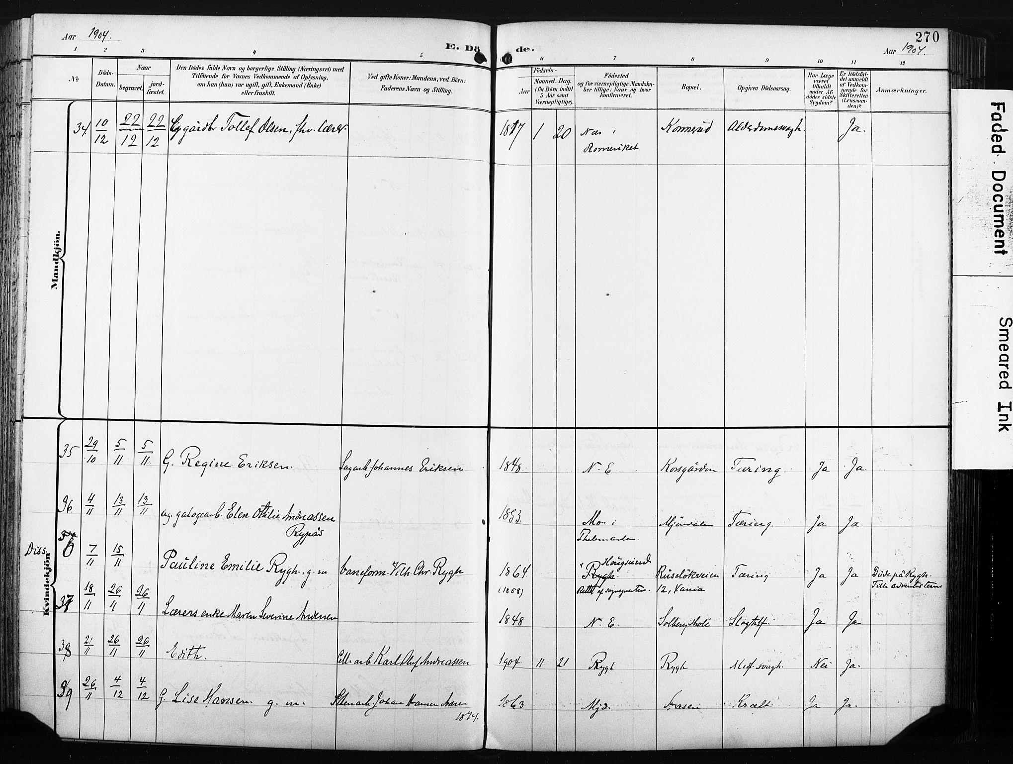 Nedre Eiker kirkebøker, SAKO/A-612/F/Fa/L0005: Parish register (official) no. 5, 1898-1905, p. 270