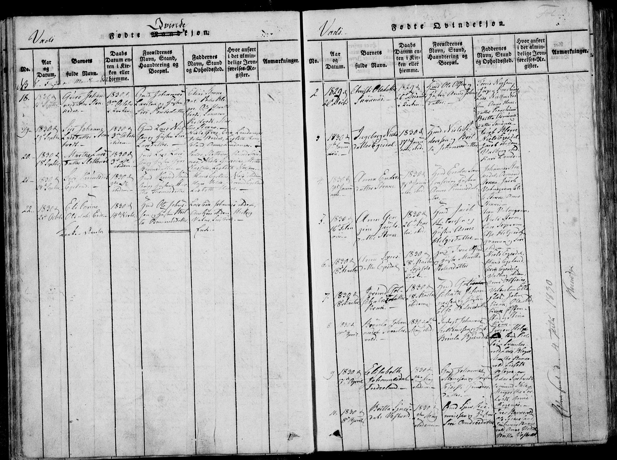 Skjold sokneprestkontor, AV/SAST-A-101847/H/Ha/Haa/L0004: Parish register (official) no. A 4 /2, 1815-1830, p. 31