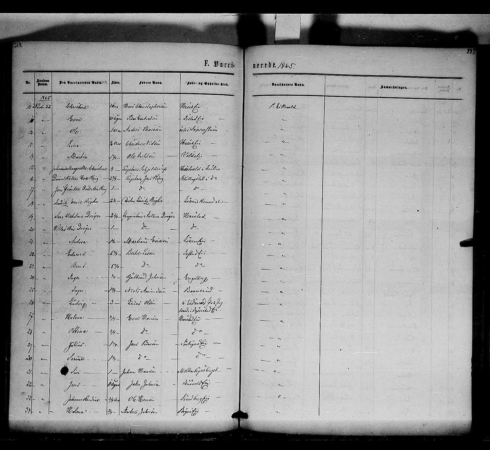 Romedal prestekontor, AV/SAH-PREST-004/K/L0005: Parish register (official) no. 5, 1862-1874, p. 337