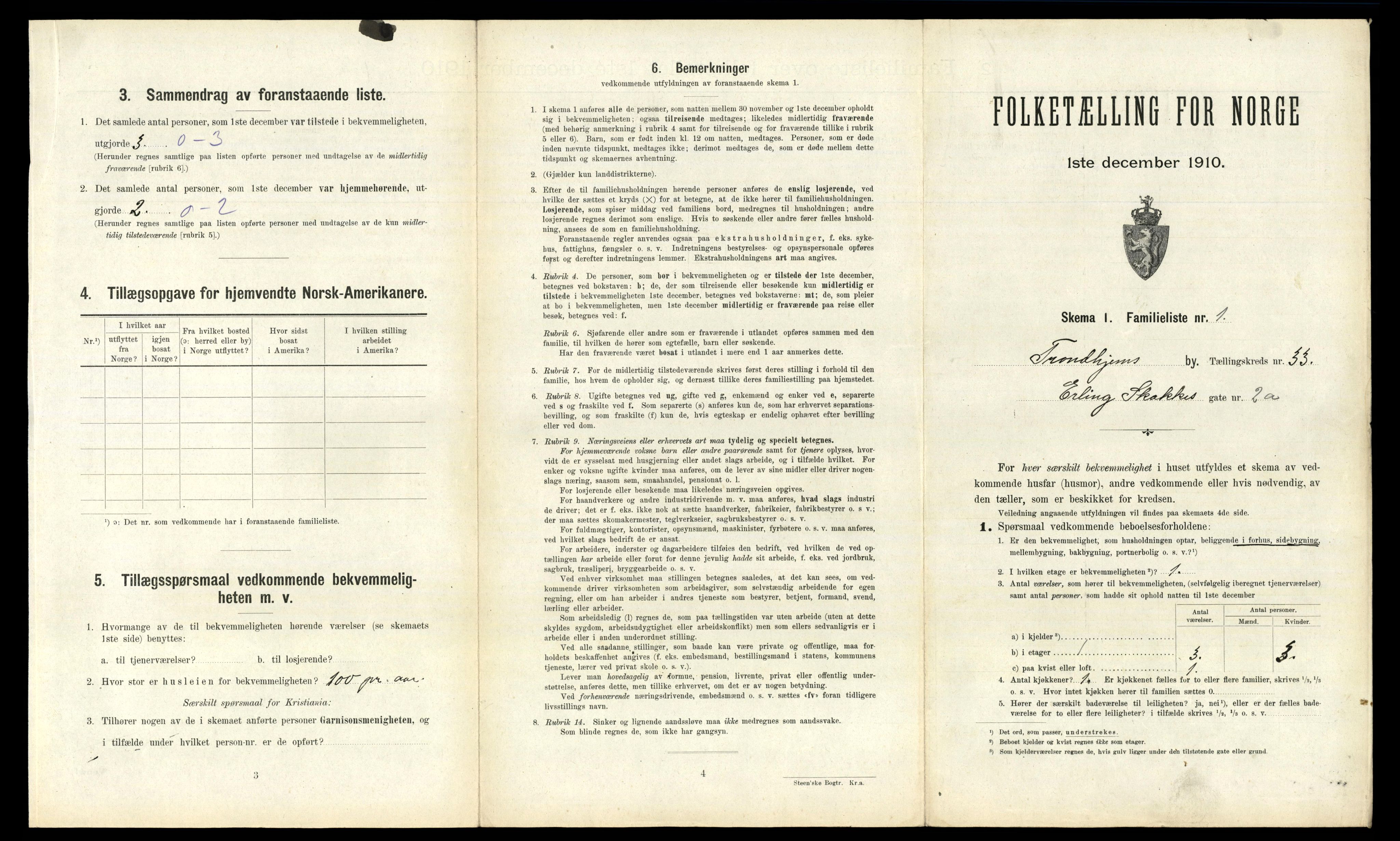 RA, 1910 census for Trondheim, 1910, p. 9023