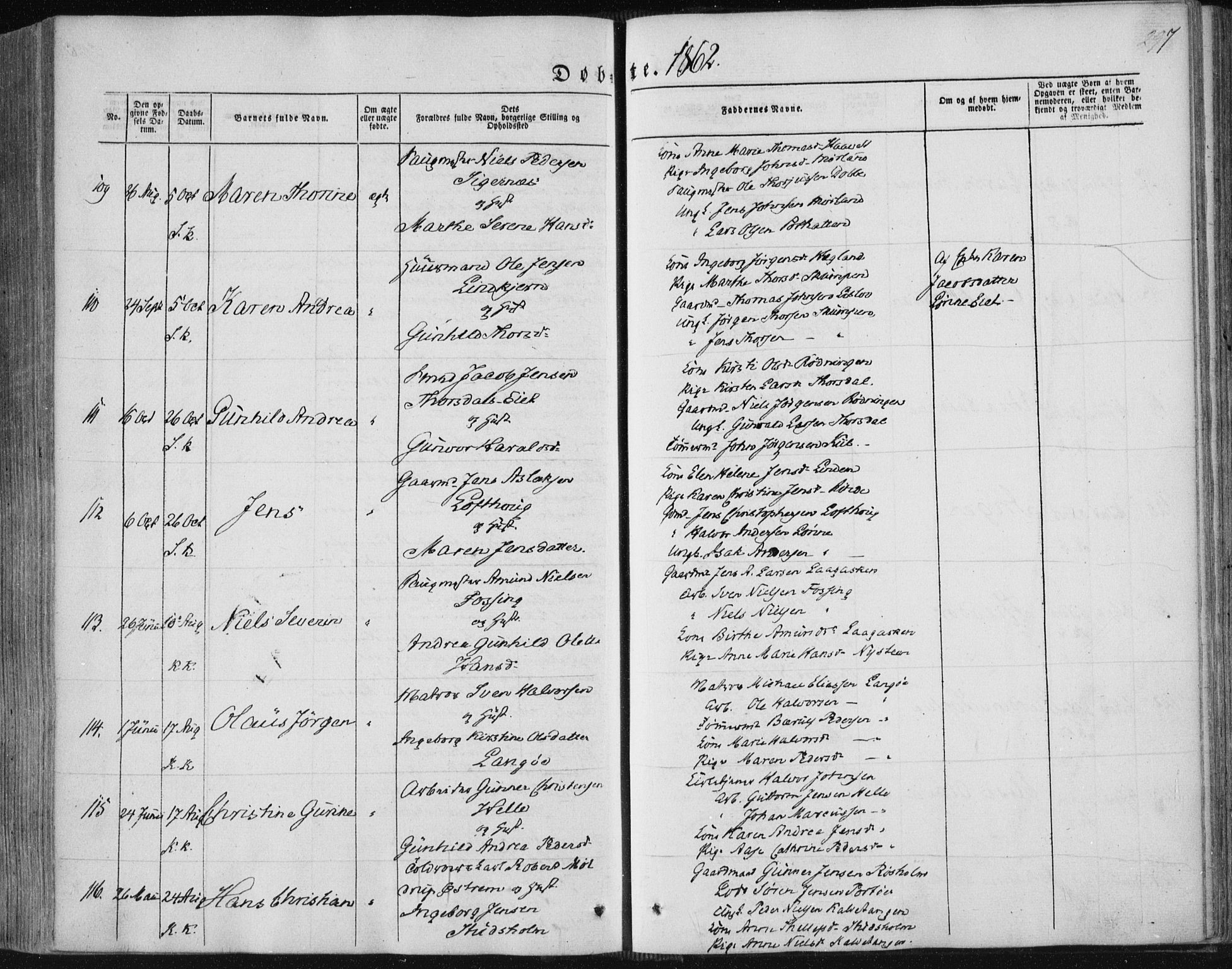 Sannidal kirkebøker, SAKO/A-296/F/Fa/L0008: Parish register (official) no. 8, 1847-1862, p. 297