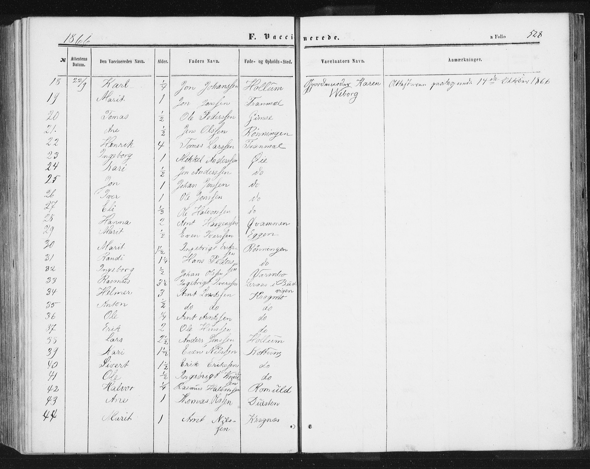 Ministerialprotokoller, klokkerbøker og fødselsregistre - Sør-Trøndelag, SAT/A-1456/691/L1077: Parish register (official) no. 691A09, 1862-1873, p. 528