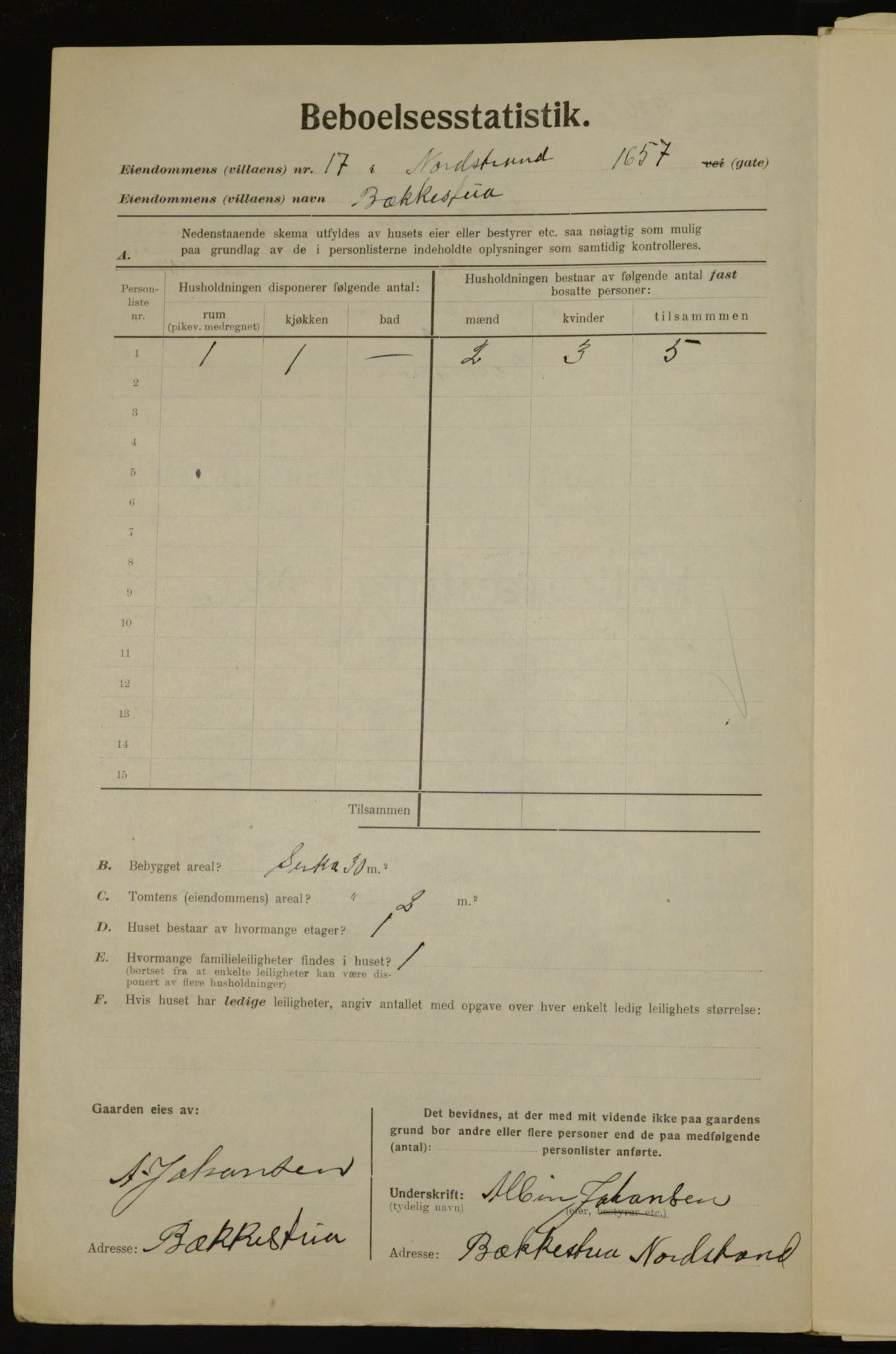 , Municipal Census 1923 for Aker, 1923, p. 42189