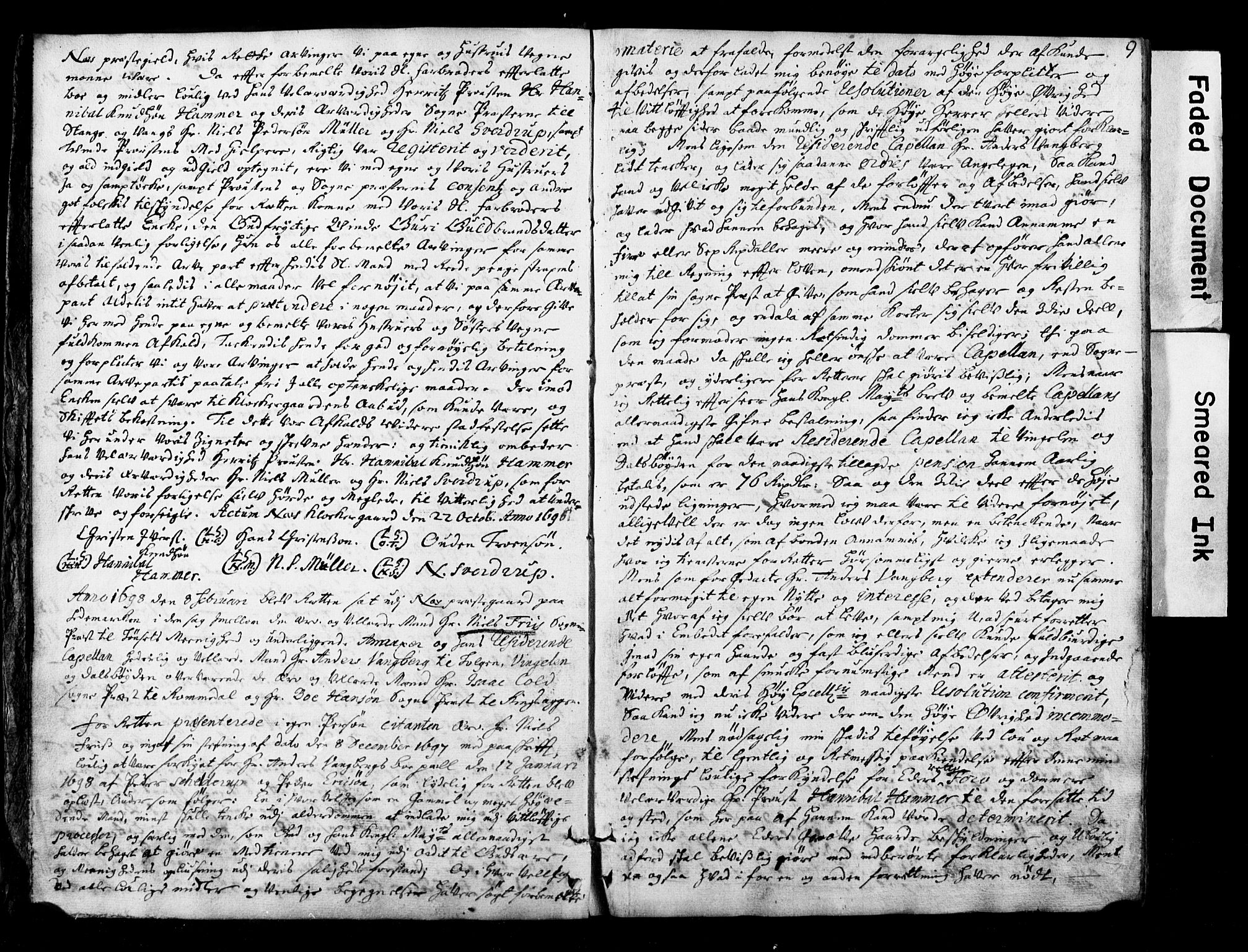 Østerdalens prosti, AV/SAH-PROST-028/G/Ga/L0001: Skifteprotokoll, geistlige skifter, 1696-1779, p. 8b-9a