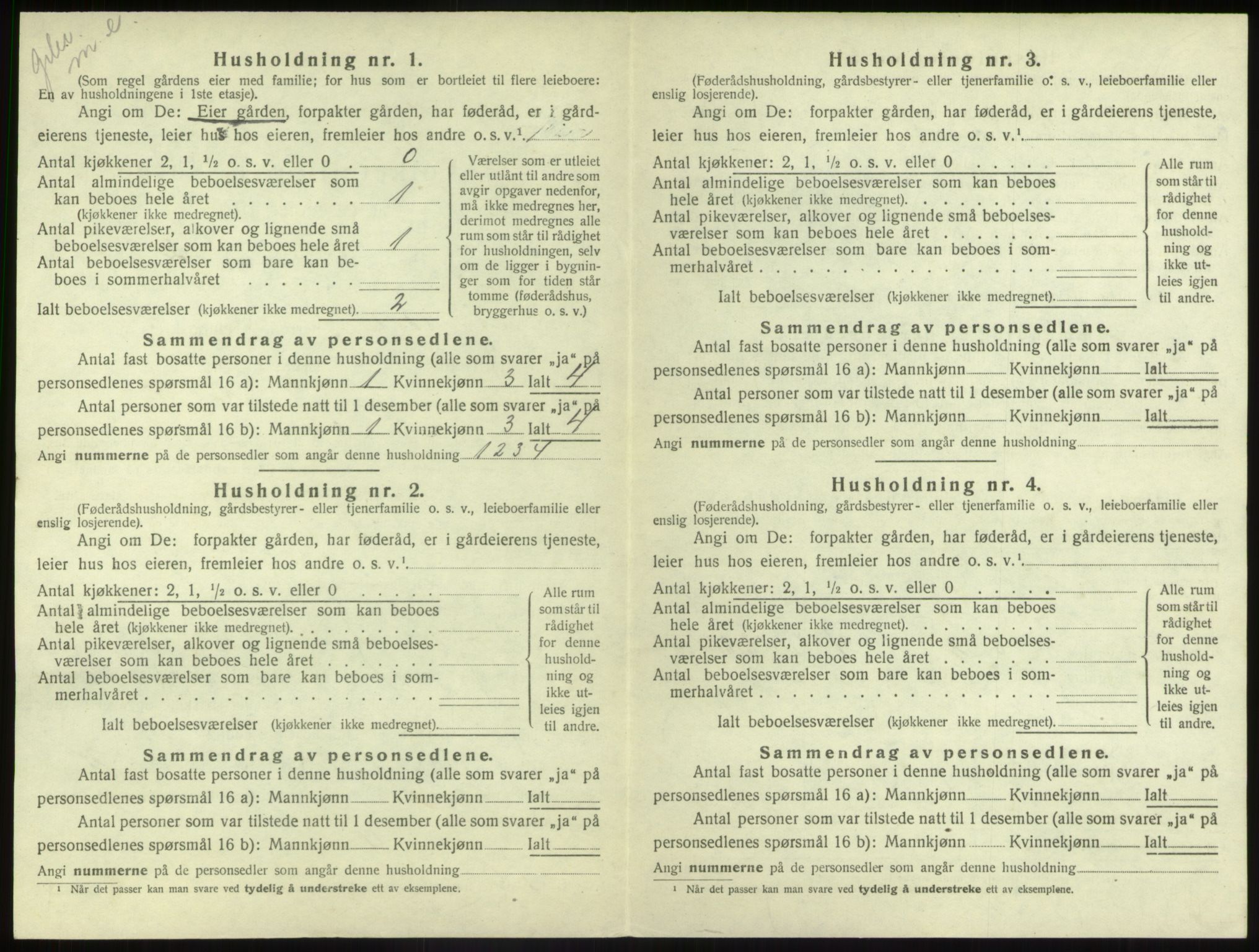 SAB, 1920 census for Naustdal, 1920, p. 800