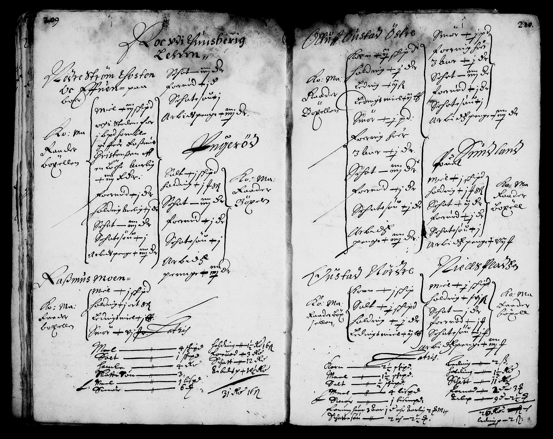 Rentekammeret inntil 1814, Realistisk ordnet avdeling, AV/RA-EA-4070/On/L0008: [Jj 9]: Jordebøker innlevert til kongelig kommisjon 1672: Hammar, Osgård, Sem med Skjelbred, Fossesholm, Fiskum og Ulland (1669-1672), Strøm (1658-u.d. og 1672-73) samt Svanøy gods i Sunnfjord (1657)., 1672, p. 207