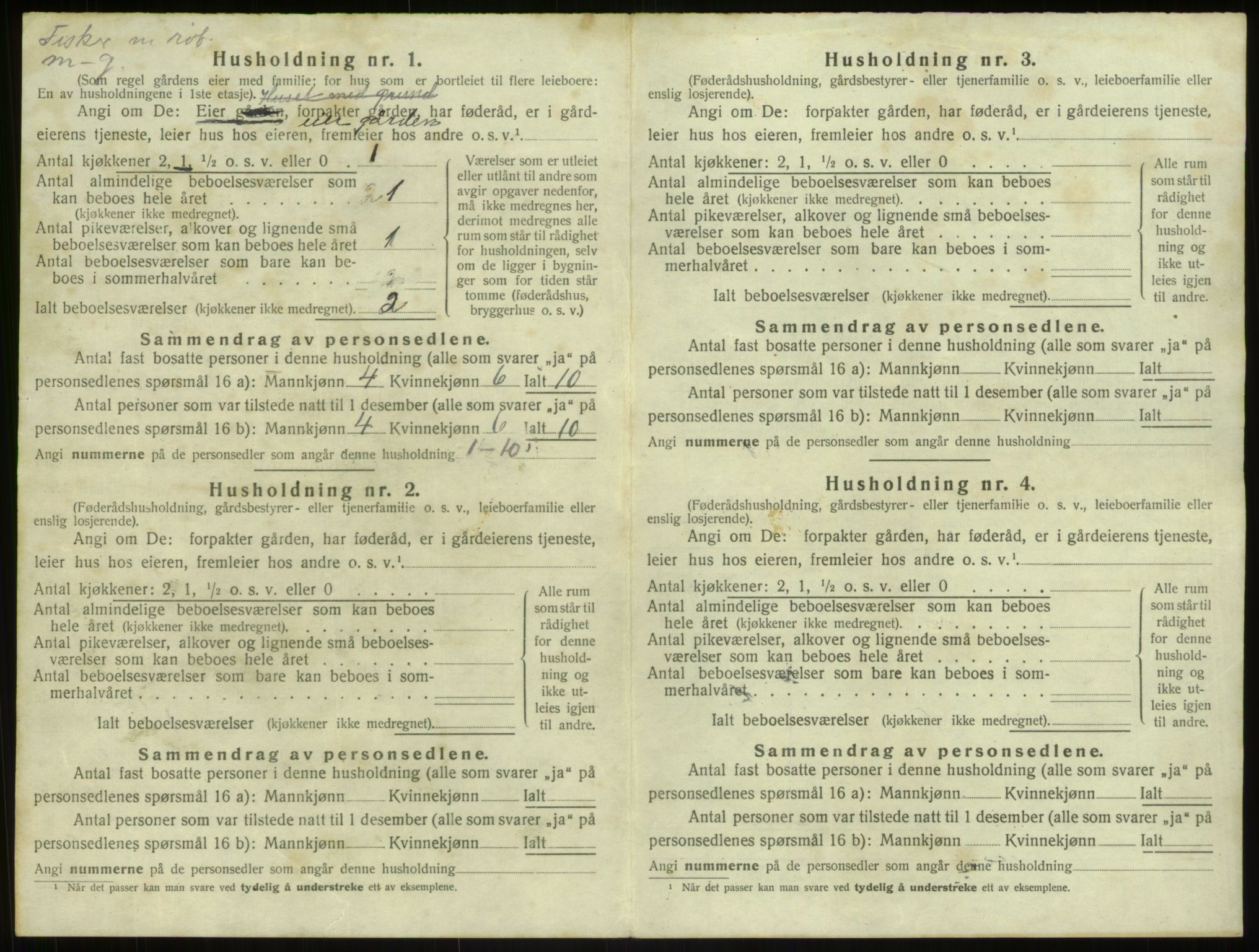 SAB, 1920 census for Herdla, 1920, p. 712