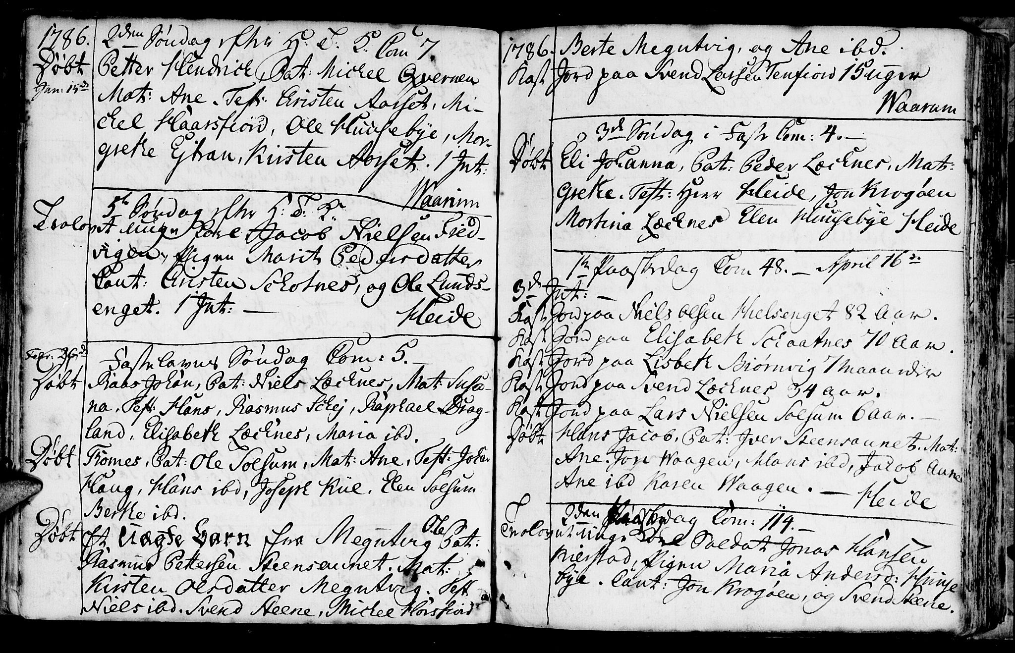 Ministerialprotokoller, klokkerbøker og fødselsregistre - Nord-Trøndelag, AV/SAT-A-1458/788/L0694: Parish register (official) no. 788A01, 1710-1805