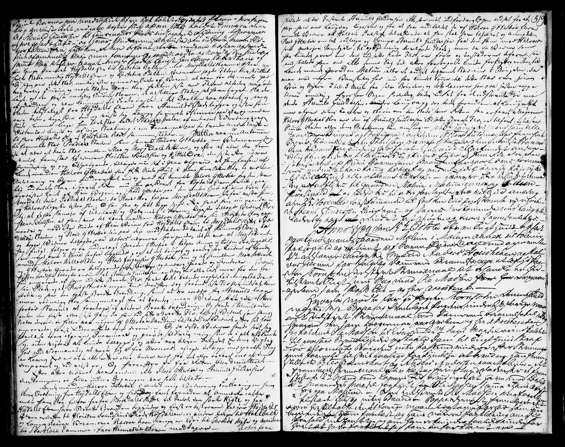 Nedre Telemark sorenskriveri, SAKO/A-135/F/Fa/L0029: Tingbok, 1786-1789, p. 519