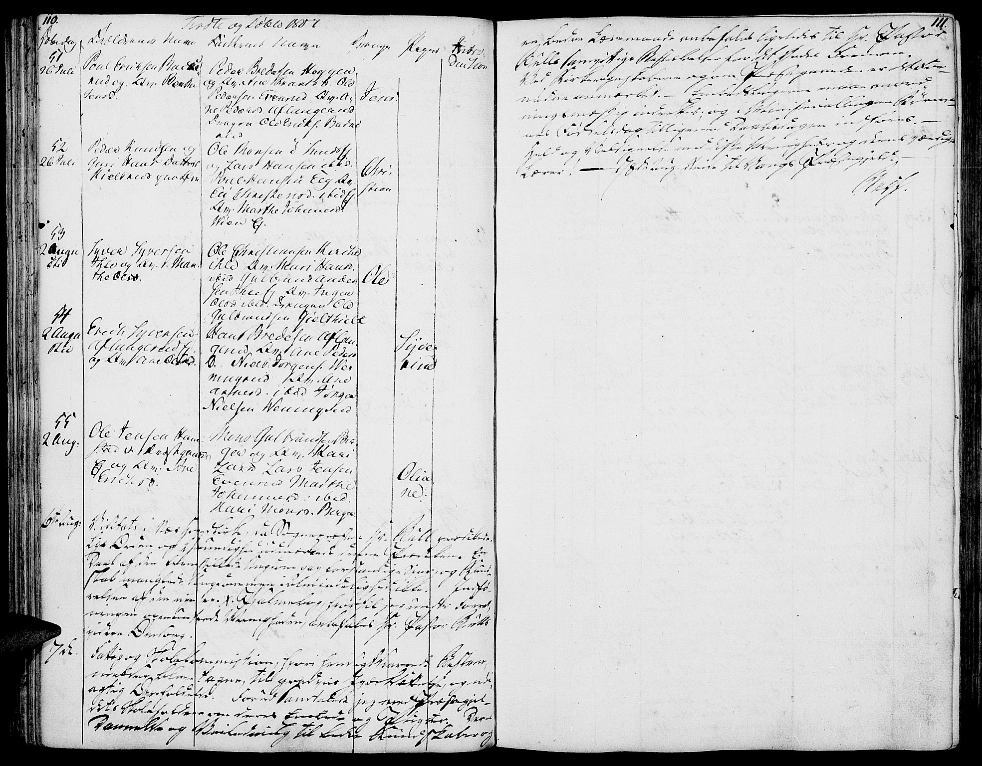 Nes prestekontor, Hedmark, AV/SAH-PREST-020/K/Ka/L0001: Parish register (official) no. 1, 1802-1814, p. 110-111