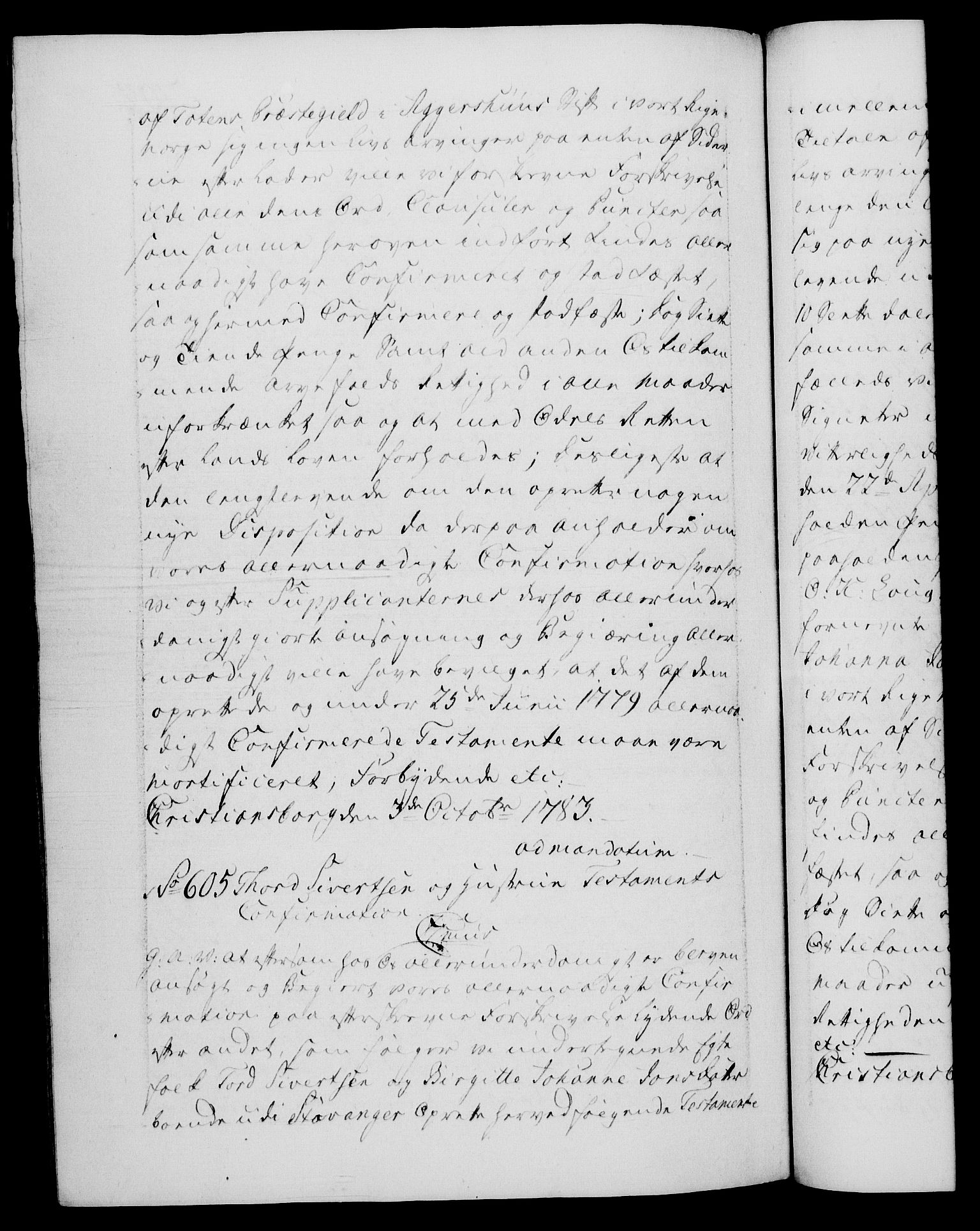 Danske Kanselli 1572-1799, AV/RA-EA-3023/F/Fc/Fca/Fcaa/L0049: Norske registre, 1782-1783, p. 704b