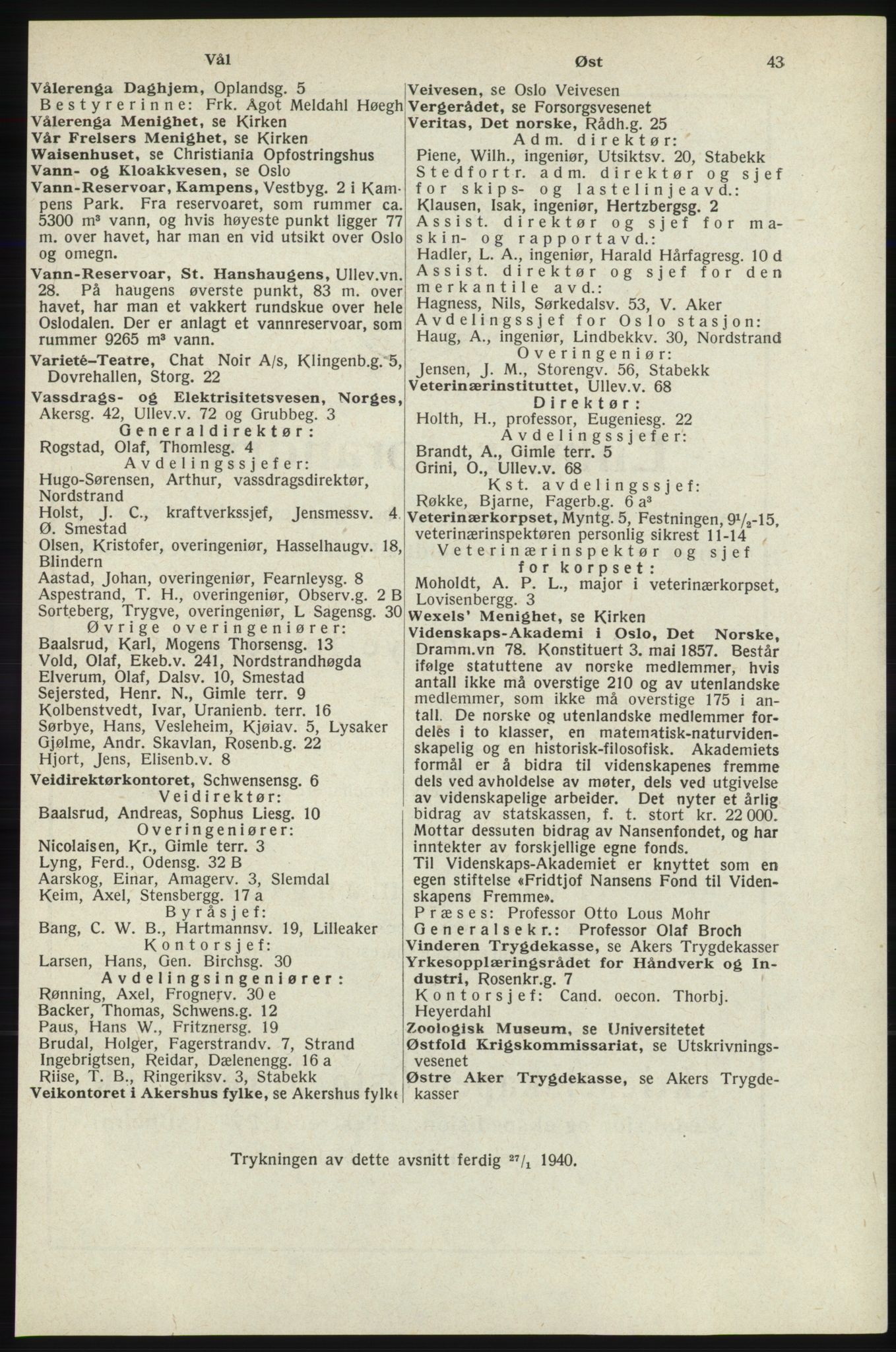 Kristiania/Oslo adressebok, PUBL/-, 1940, p. 59