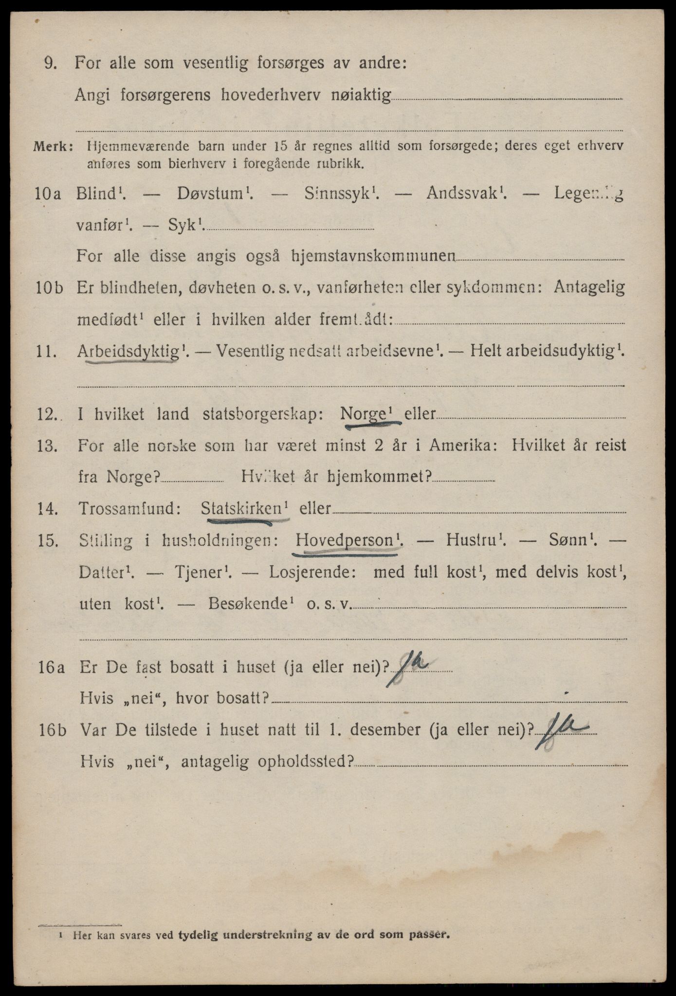 SAKO, 1920 census for Vinje, 1920, p. 3880