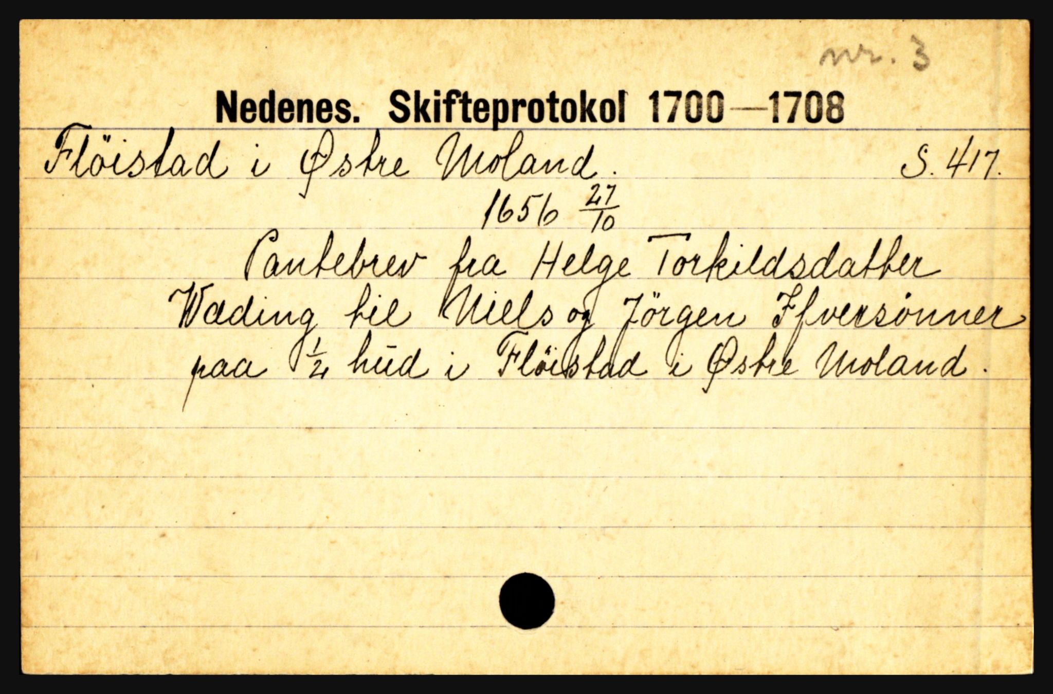 Nedenes sorenskriveri før 1824, AV/SAK-1221-0007/H, p. 7323