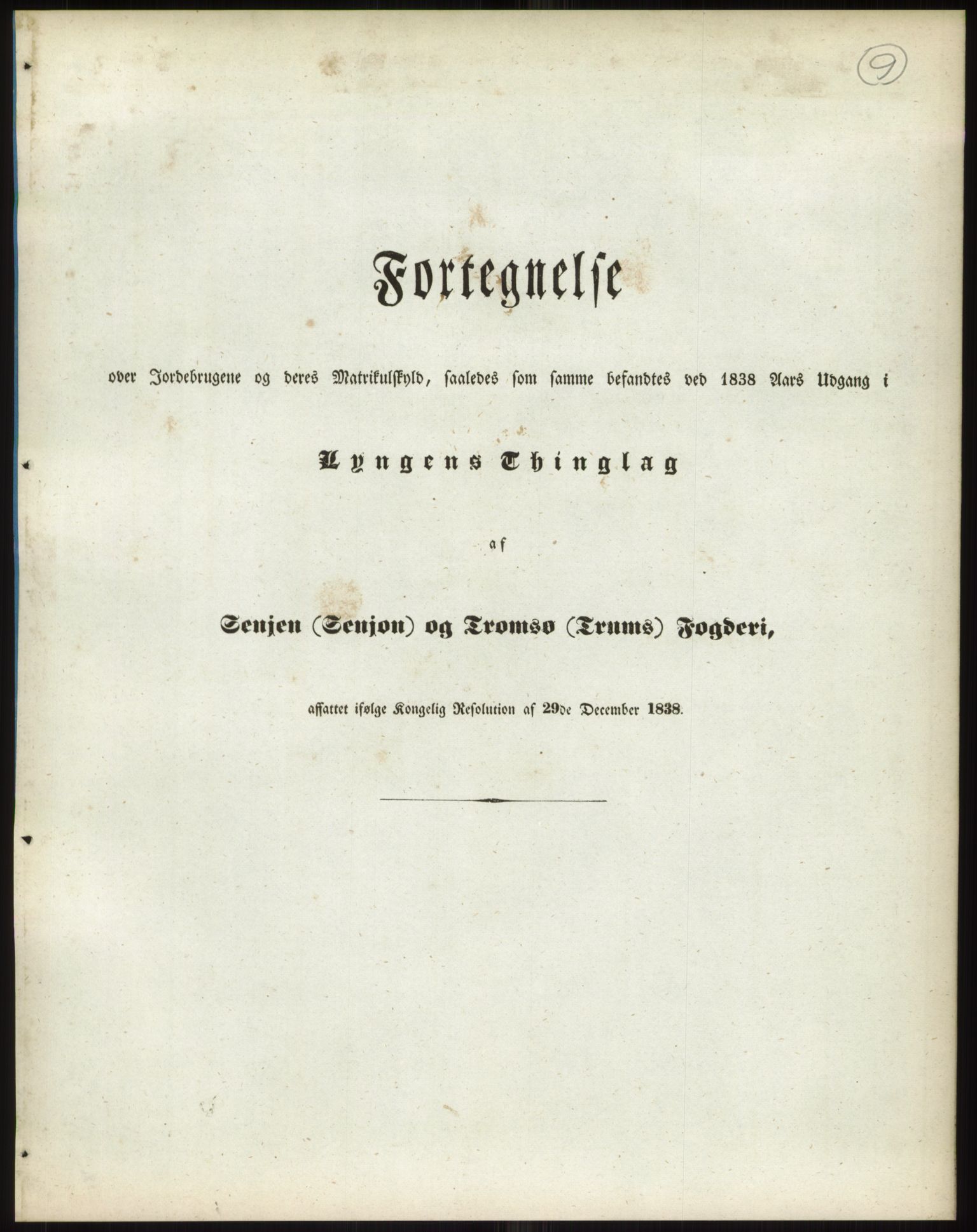 Andre publikasjoner, PUBL/PUBL-999/0002/0018: Bind 18 - Finnmarkens amt: Senja og Tromsø fogderi, 1838, p. 14