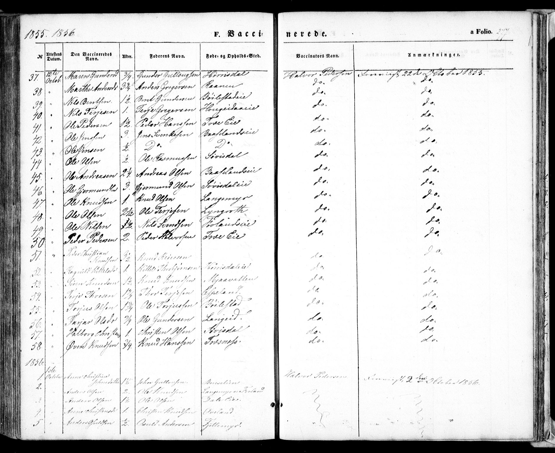 Froland sokneprestkontor, SAK/1111-0013/F/Fa/L0002: Parish register (official) no. A 2, 1845-1863, p. 277