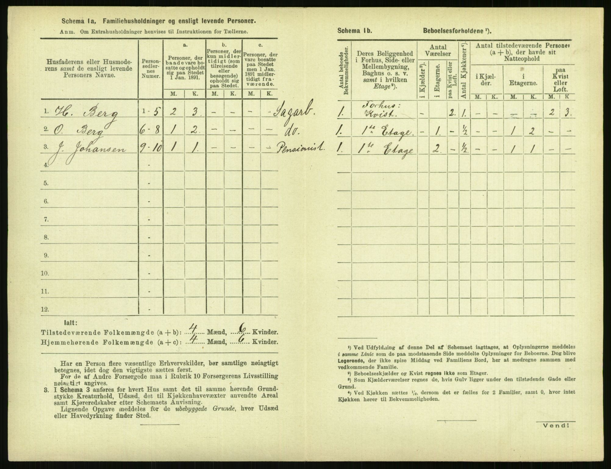 RA, 1891 census for 0806 Skien, 1891, p. 739