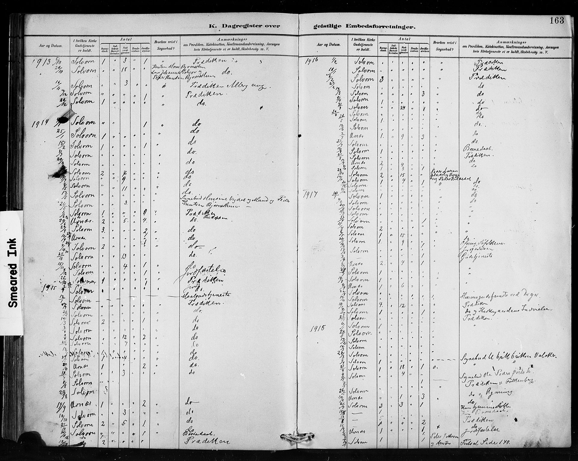 Hafslo sokneprestembete, AV/SAB-A-80301/H/Hab/Habc/L0001: Parish register (copy) no. C 1, 1882-1908, p. 163