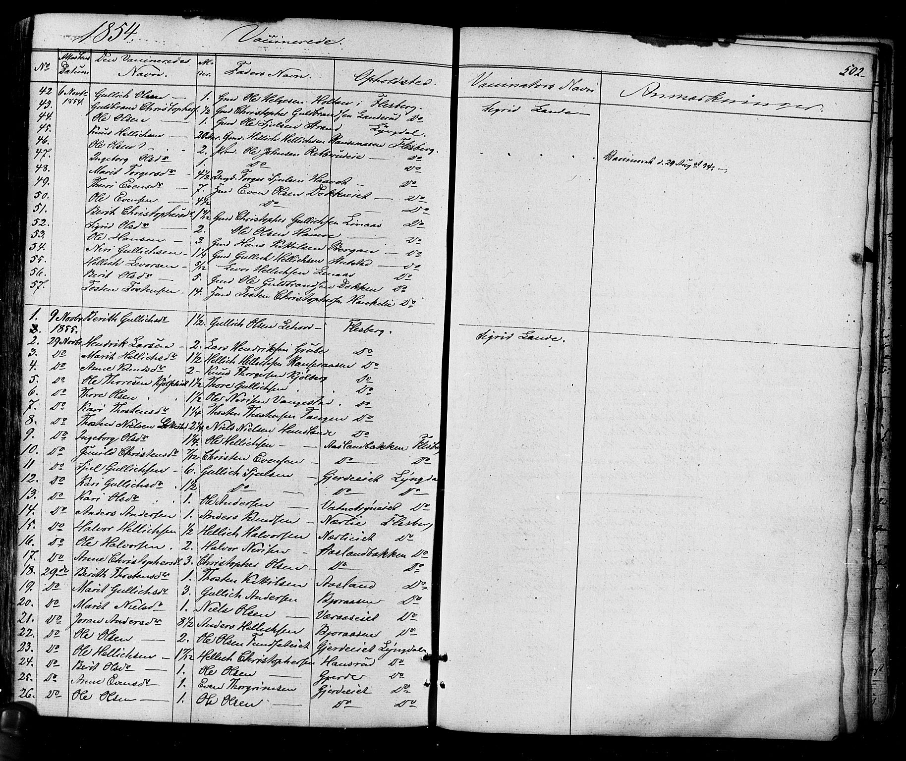 Flesberg kirkebøker, SAKO/A-18/F/Fa/L0006: Parish register (official) no. I 6, 1834-1860, p. 502