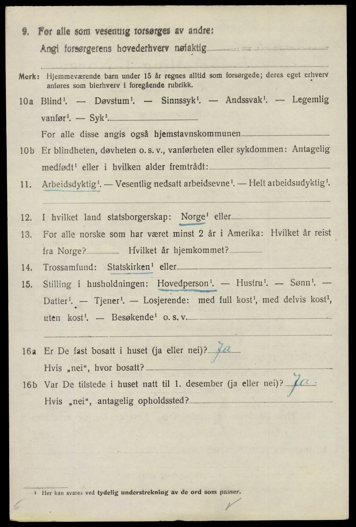 SAO, 1920 census for Tune, 1920, p. 5443