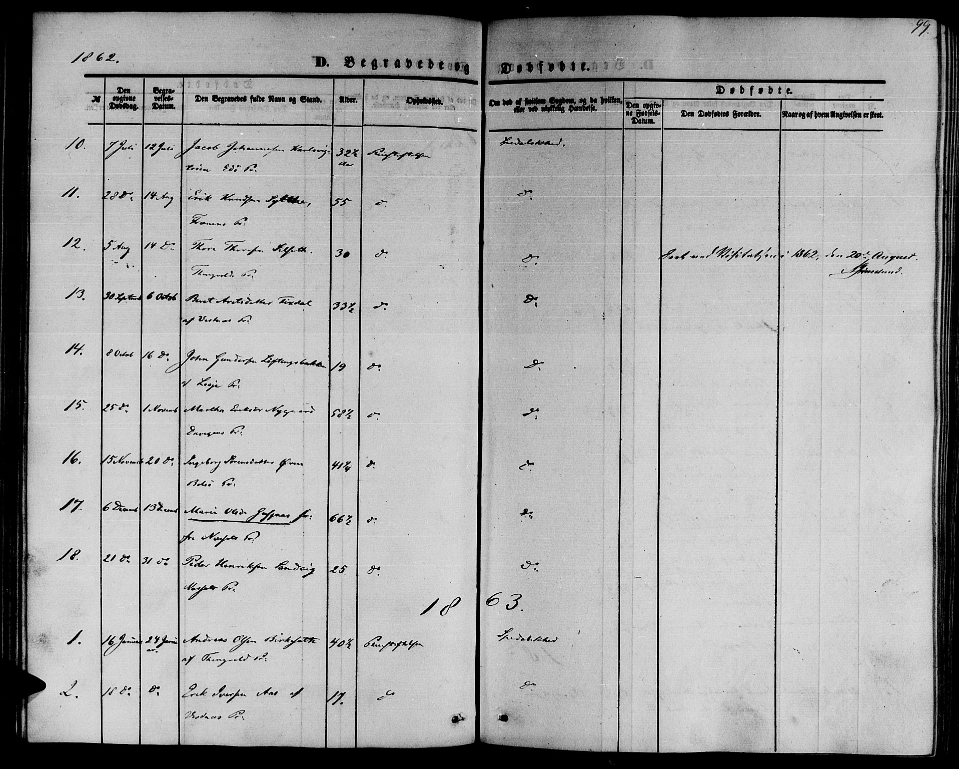 Ministerialprotokoller, klokkerbøker og fødselsregistre - Møre og Romsdal, SAT/A-1454/559/L0713: Parish register (official) no. 559A01, 1861-1886, p. 99