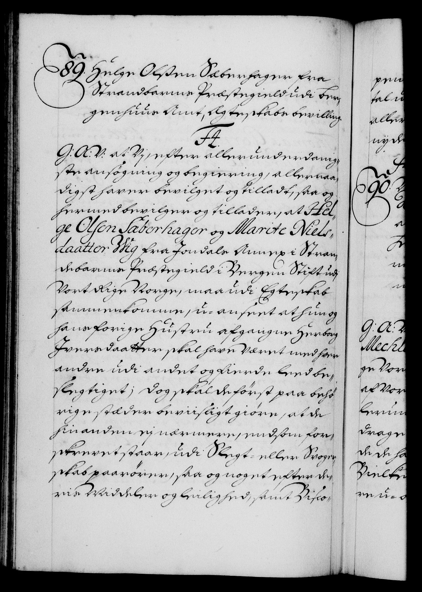 Danske Kanselli 1572-1799, AV/RA-EA-3023/F/Fc/Fca/Fcaa/L0018: Norske registre, 1699-1703, p. 356b