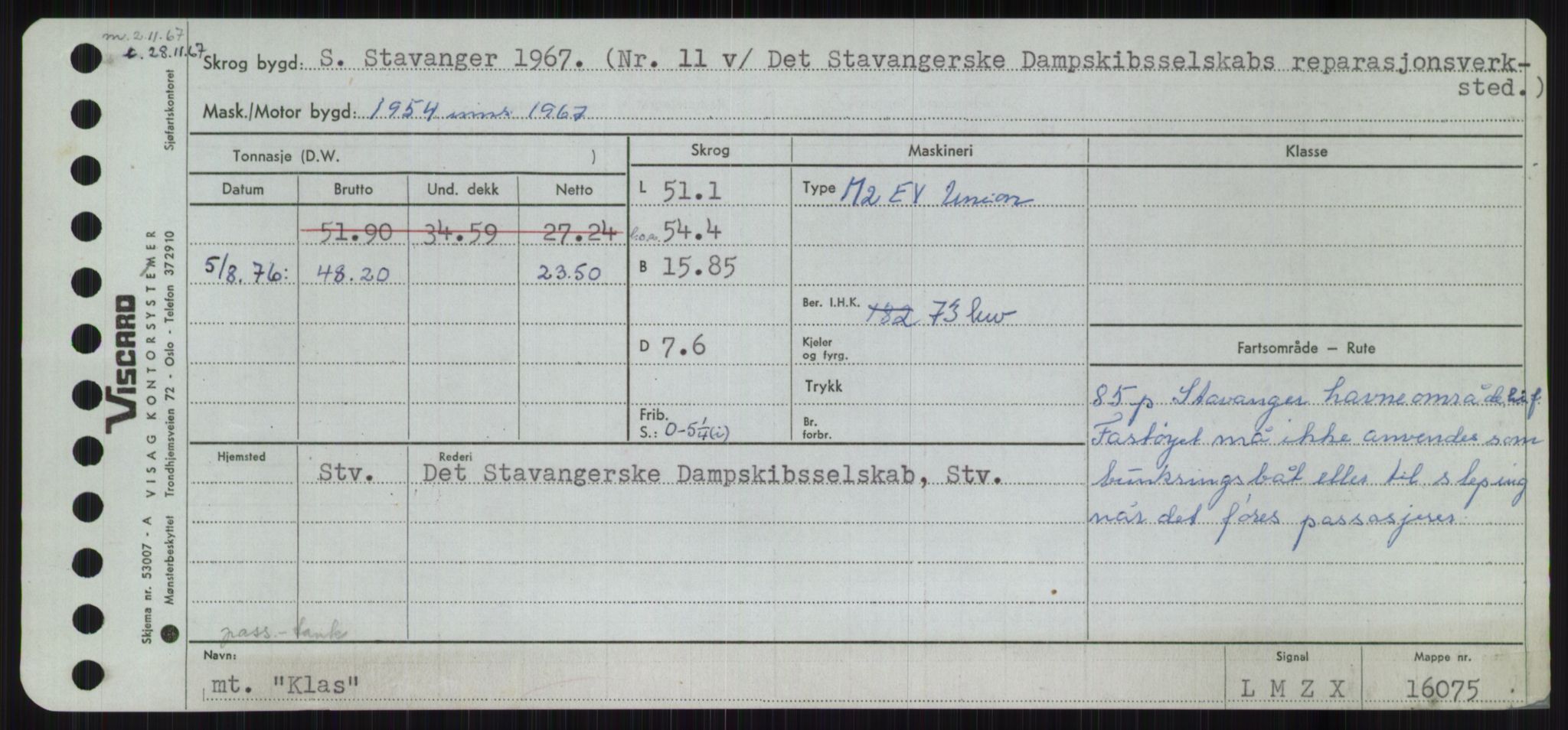 Sjøfartsdirektoratet med forløpere, Skipsmålingen, AV/RA-S-1627/H/Ha/L0003/0001: Fartøy, Hilm-Mar / Fartøy, Hilm-Kol, p. 813